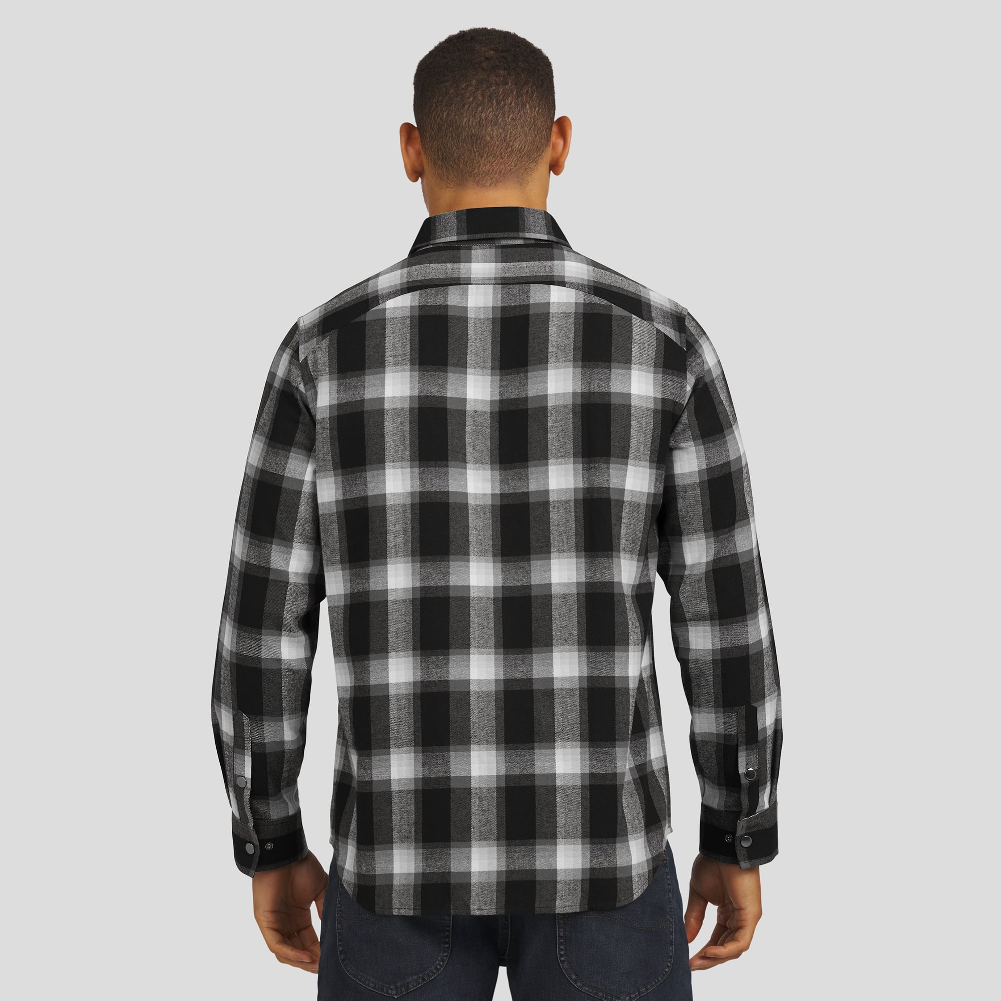 Chemise à carreaux en flanelle noire boutons-pression pour homme de la collection Darius Rucker par Fanatics des Las Vegas Raiders