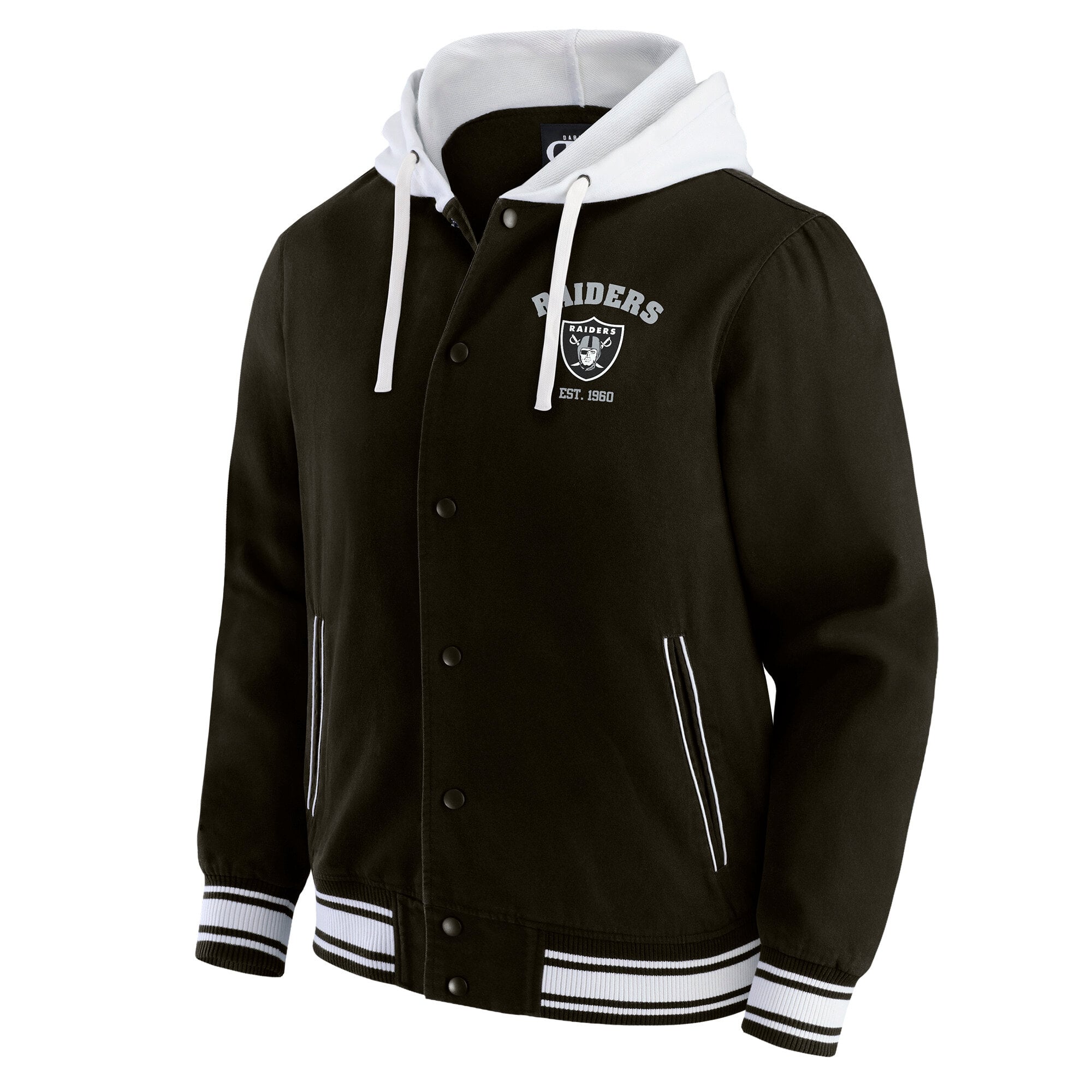 Men's Darius Rucker Collection by Fanatics Black Las Vegas Raiders Full-Snap Hoodie Jacket