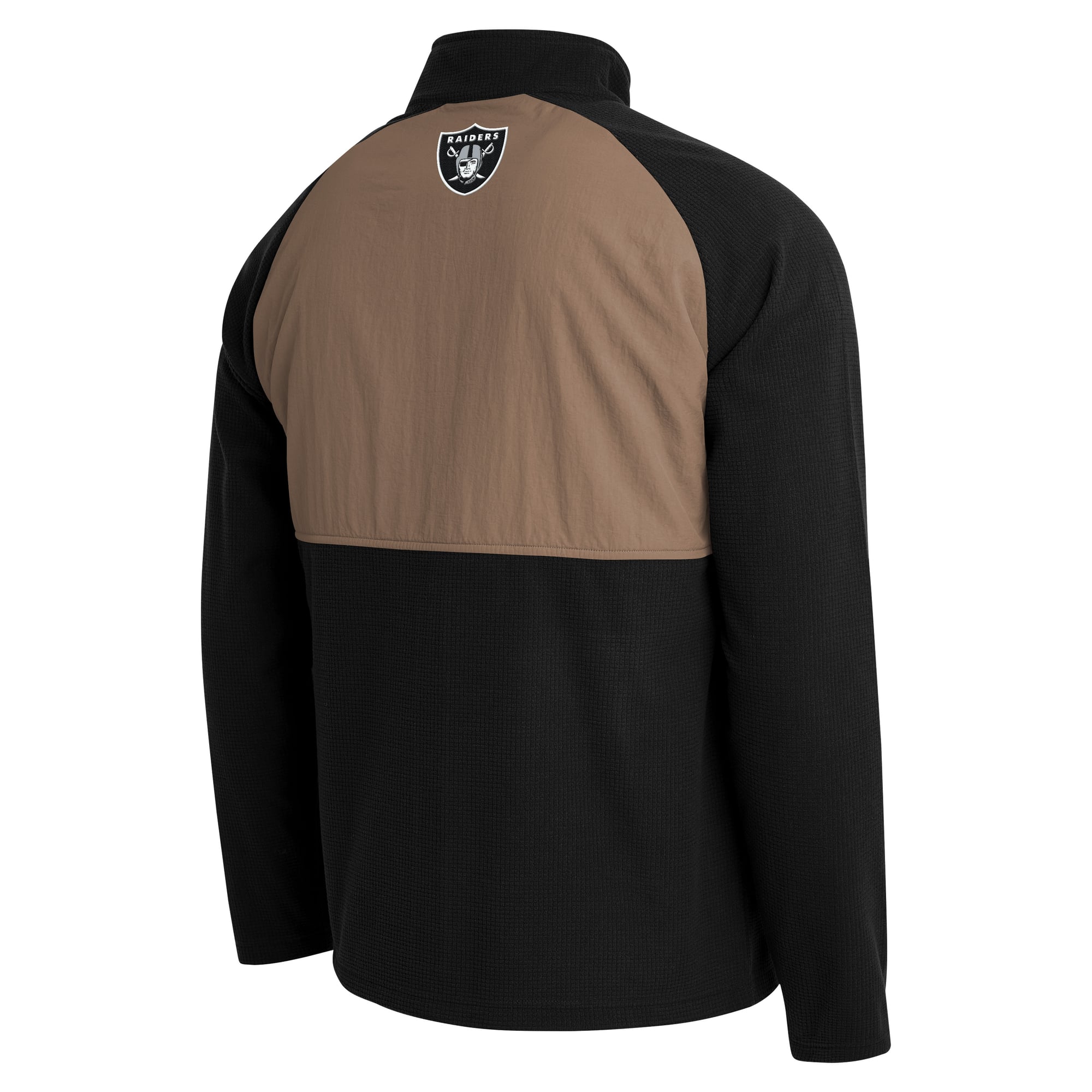 Men's Darius Rucker Collection by Fanatics Black/Tan Las Vegas Raiders Full-Zip Raglan Jacket