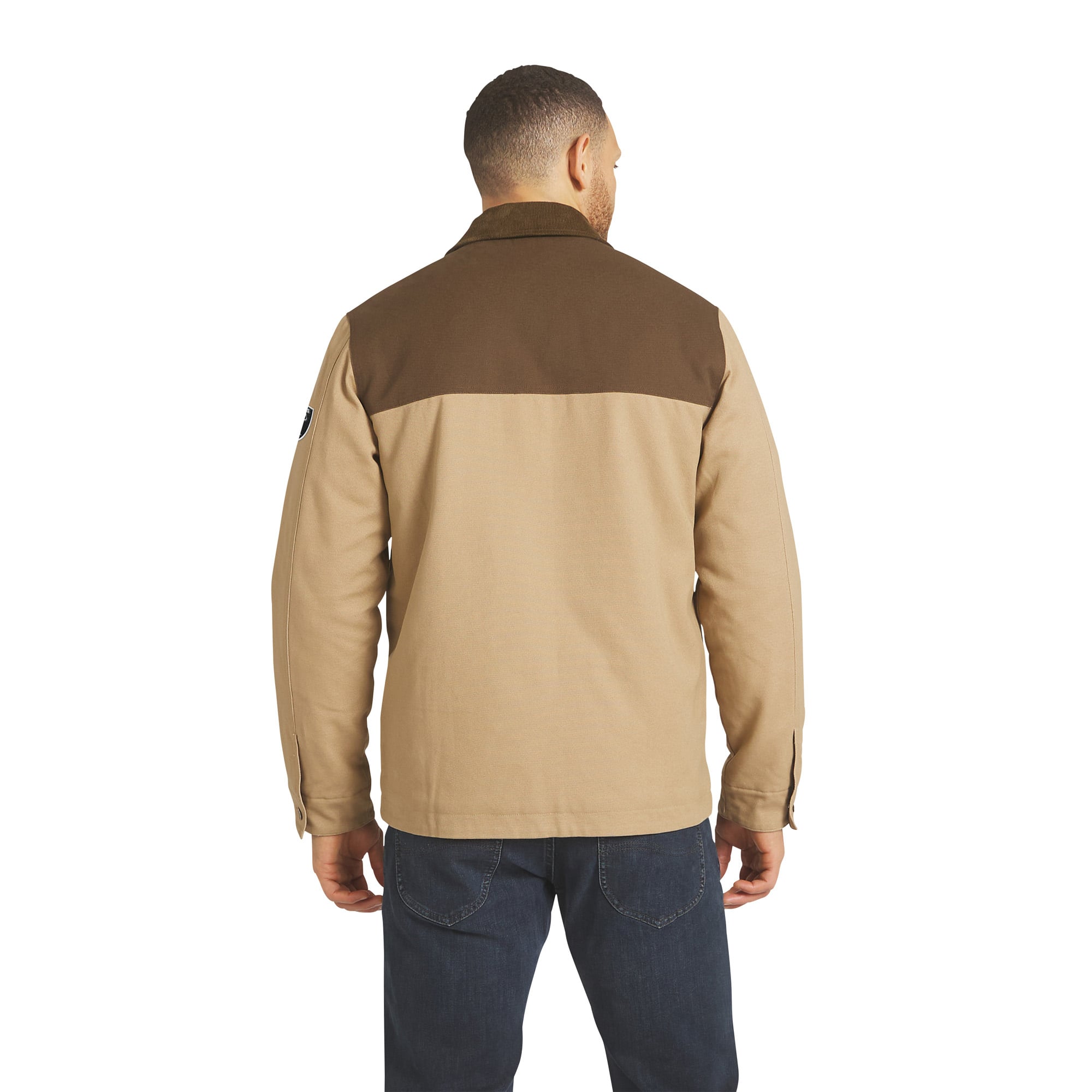Veste en toile zippée Darius Rucker Collection pour homme par Fanatics, couleur beige/marron