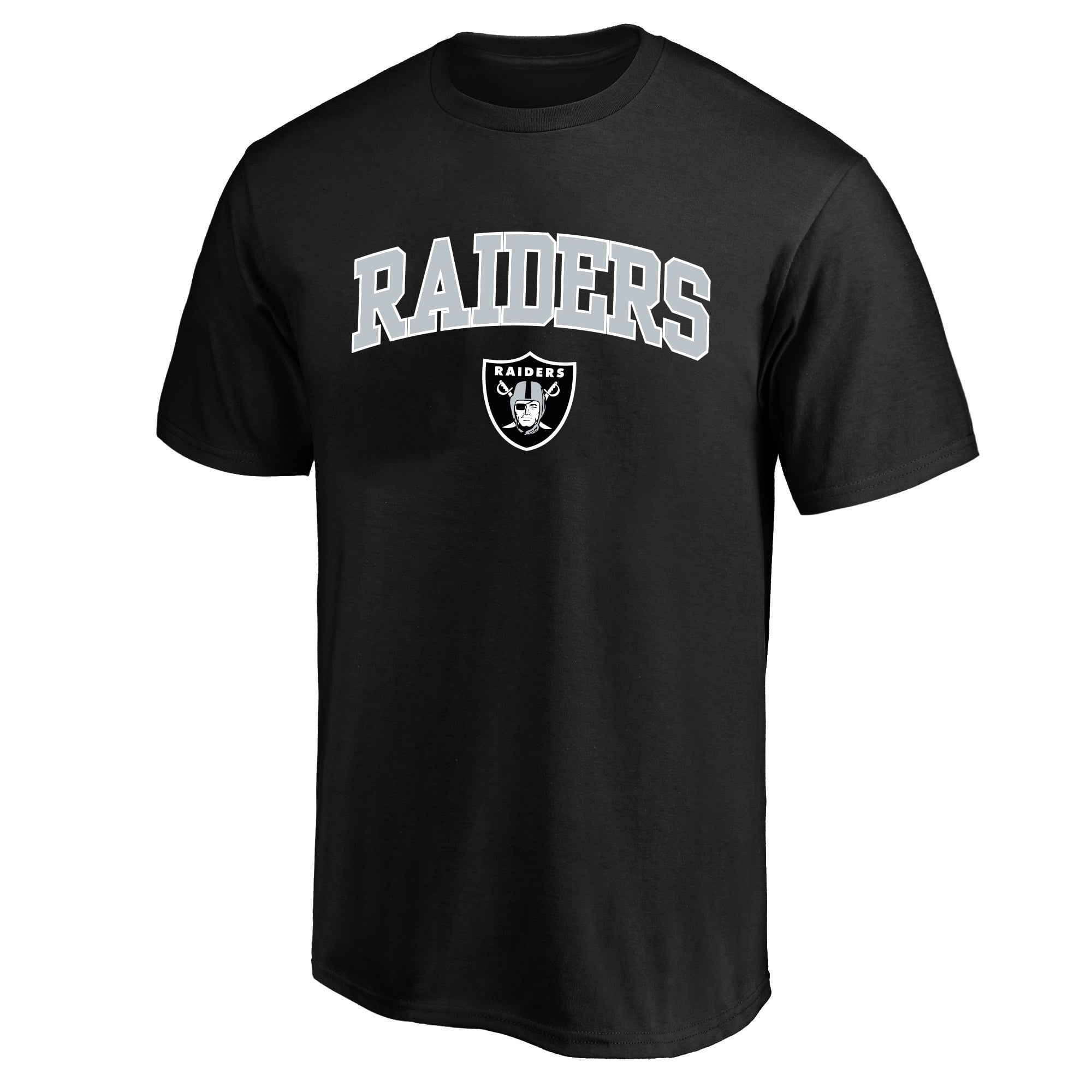 T-shirt Fanatics noir pour homme, logo arche, grandes tailles, Las Vegas Raiders