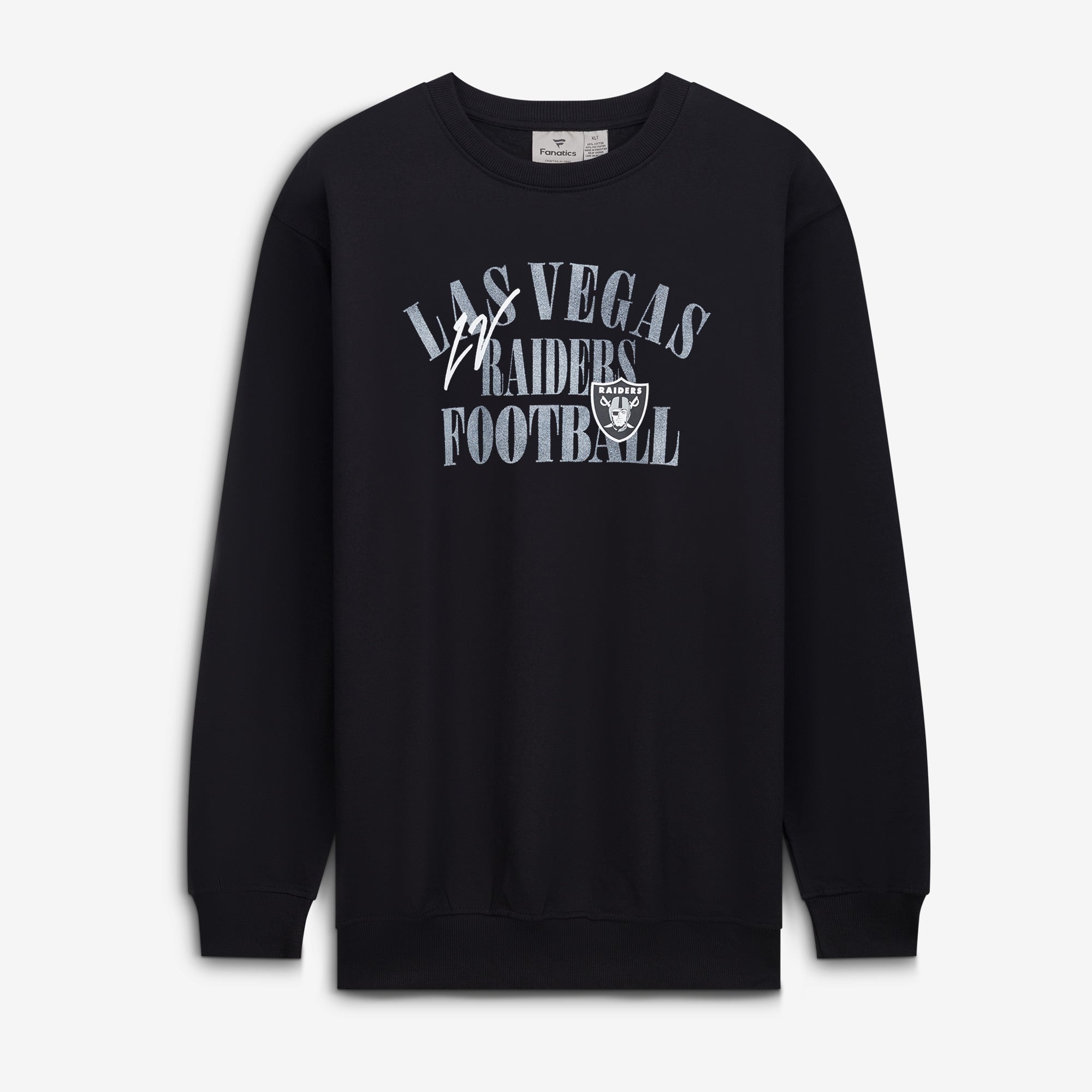 Sweat-shirt mi-temps décontracté Fanatics noir pour homme, Las Vegas Raiders, grandes tailles
