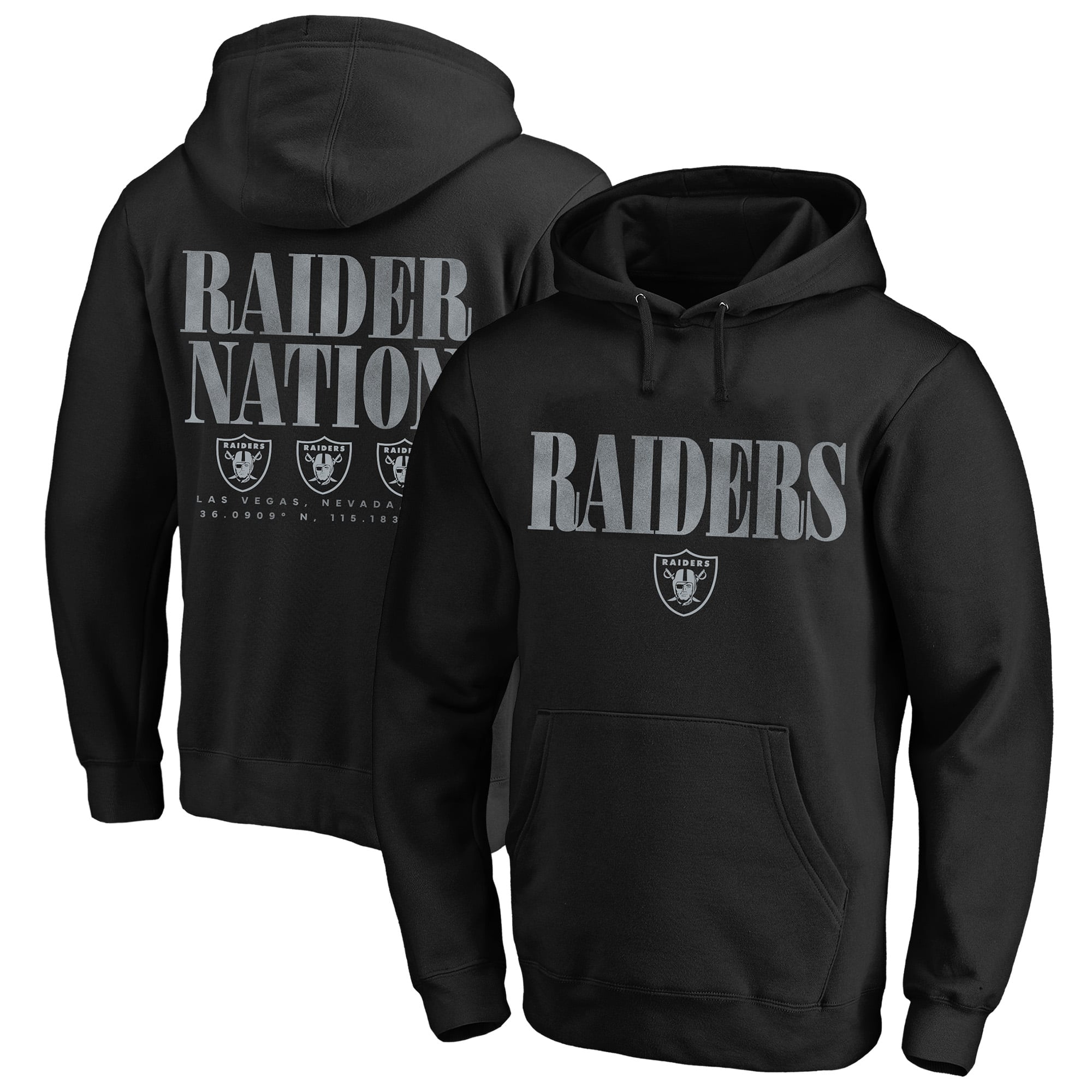 Men's Fanatics Black Las Vegas Raiders Big & Tall Relaxed Intense Rivalry Hoodie