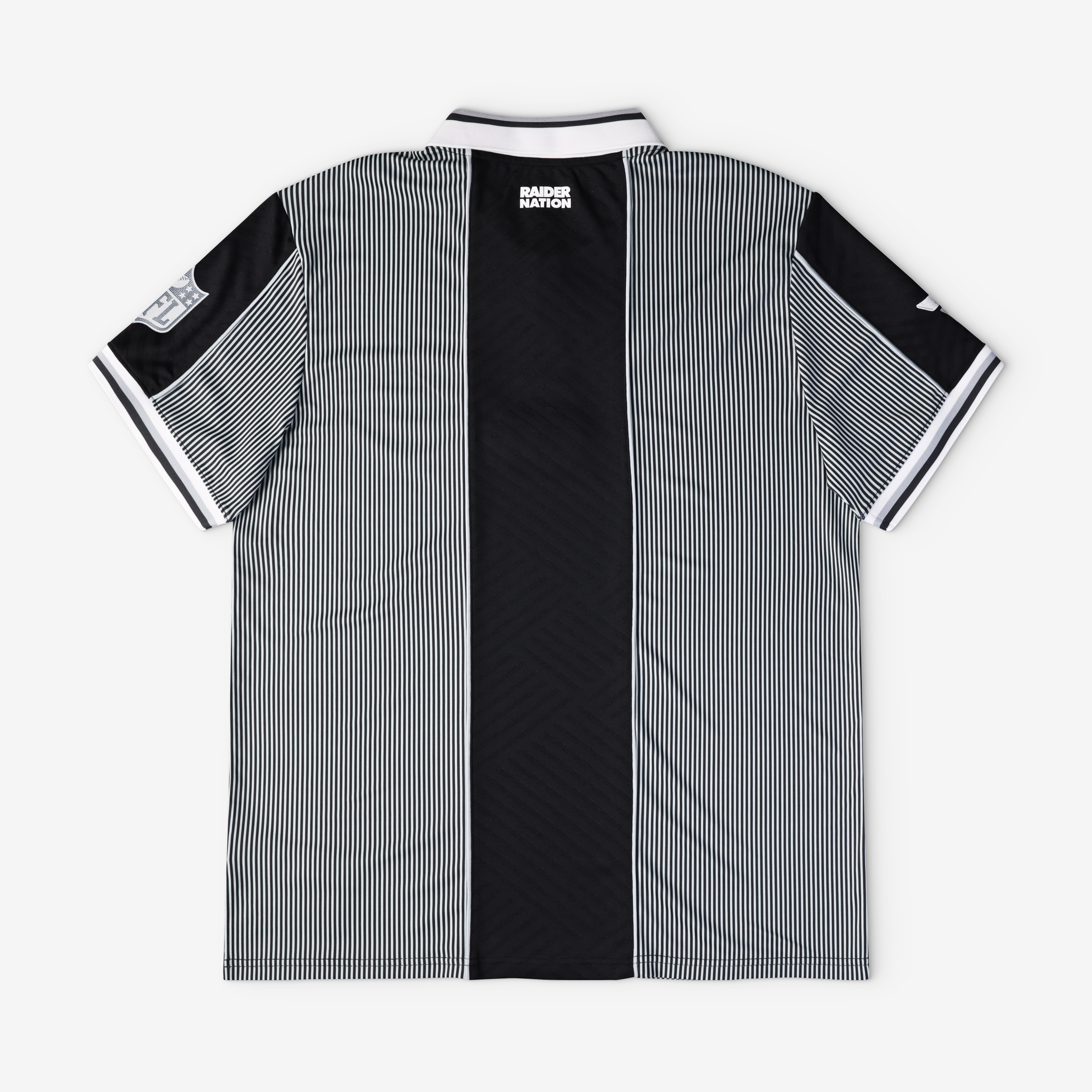 Men's Fanatics Black Las Vegas Raiders Football x Collared Fan Top