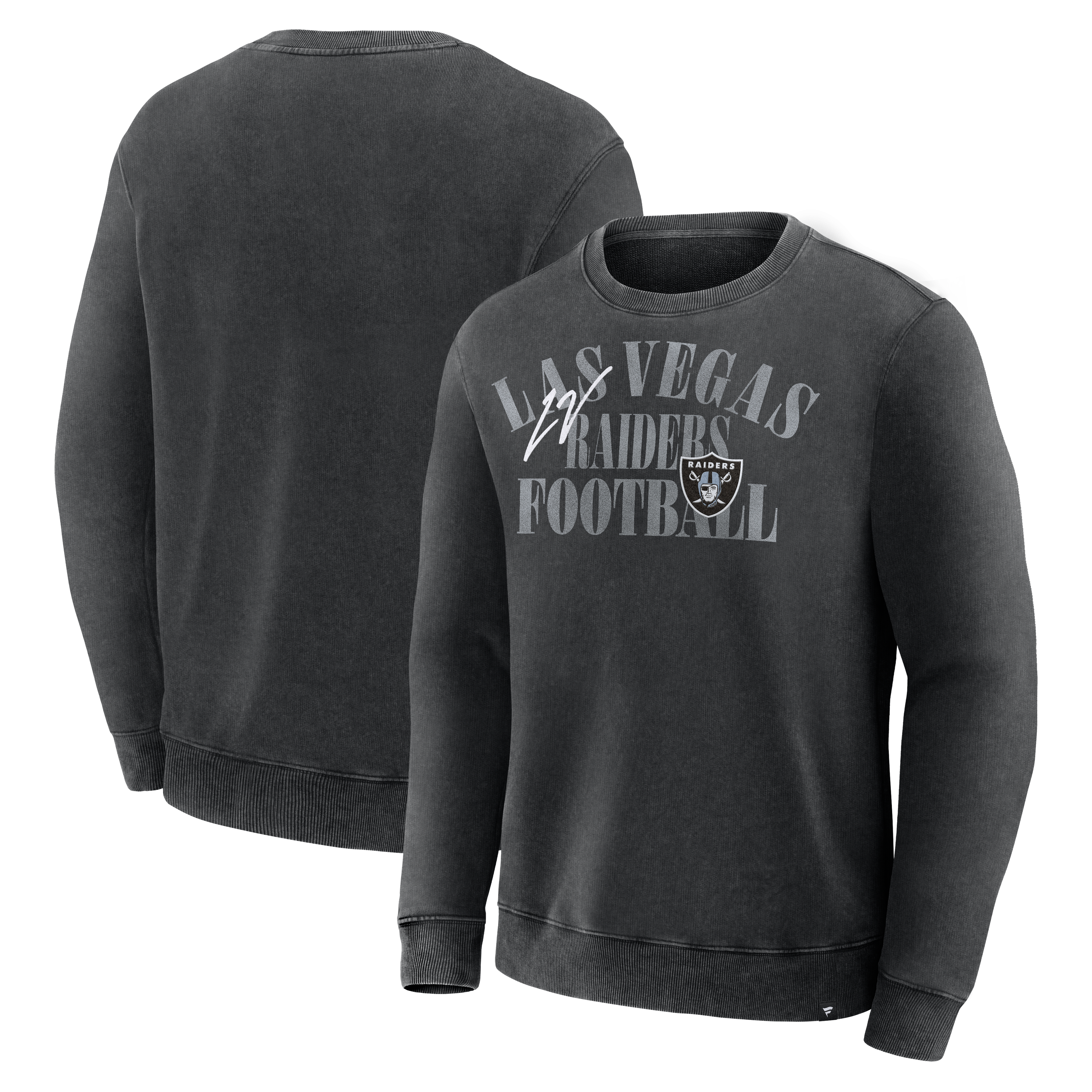 Men's Fanatics Black Las Vegas Raiders Halftime Lead Relaxed Heavyweight French Terry Sweatshirt