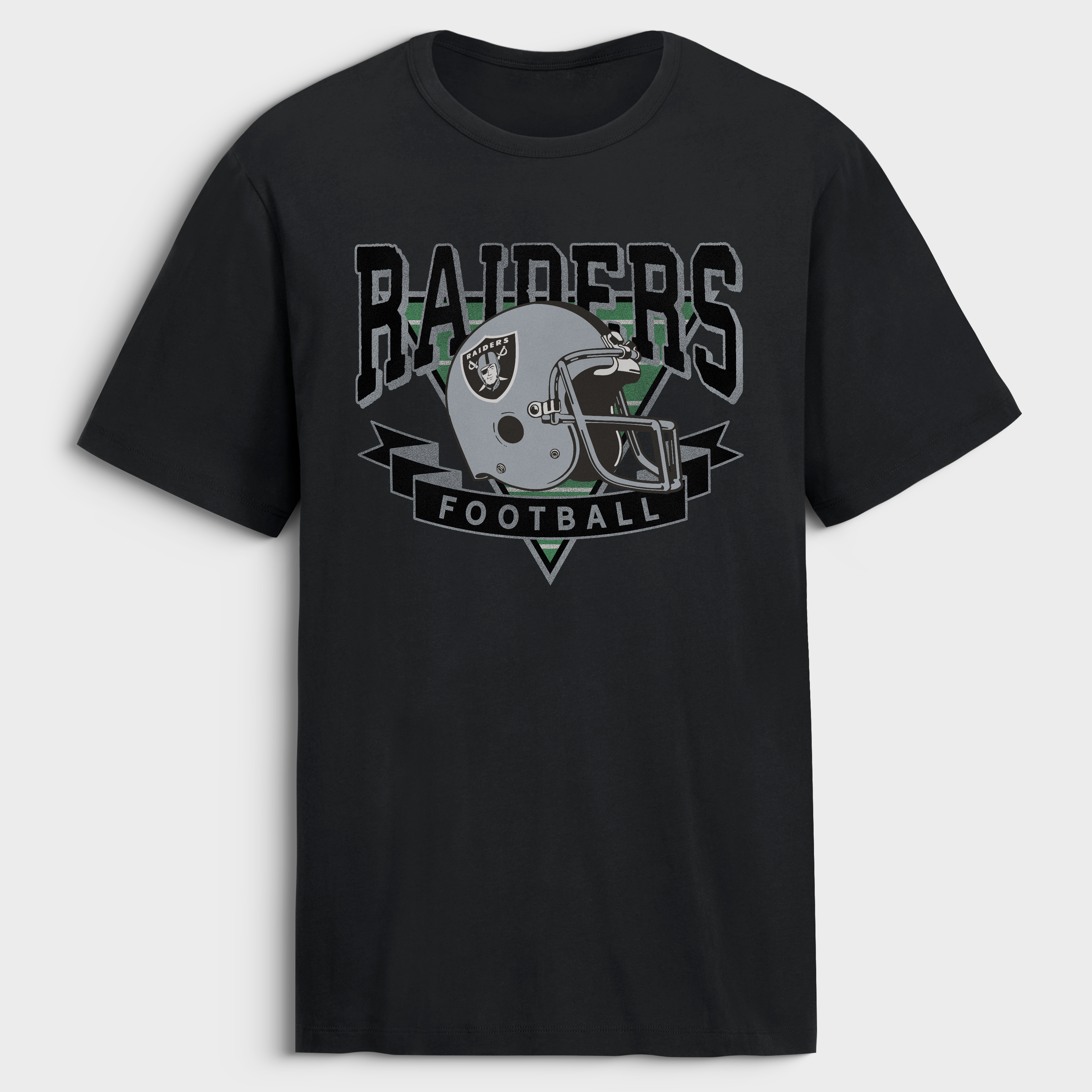 Men's Fanatics Black Las Vegas Raiders Old Fashion Rushing Legacy Cotton T-Shirt