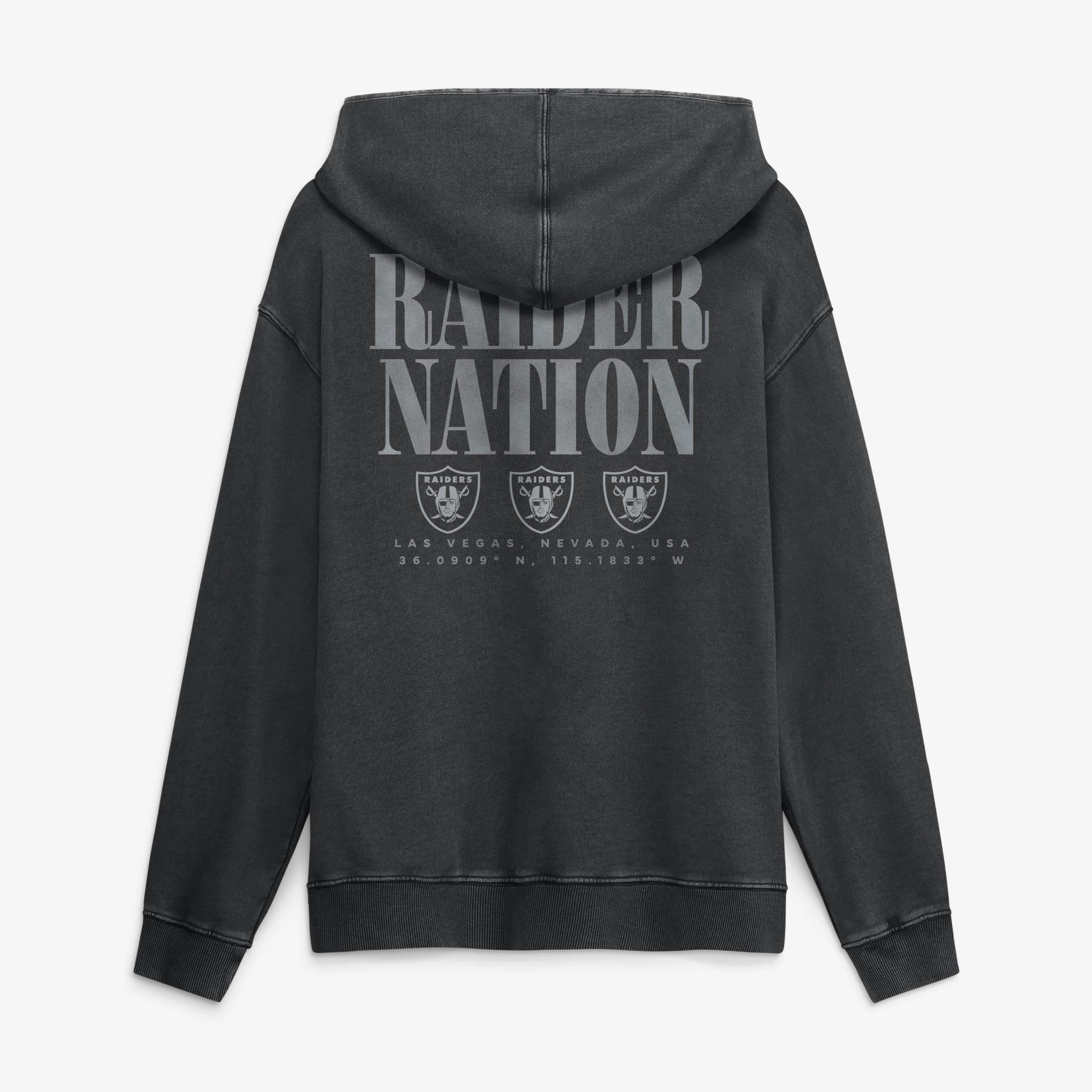 Men's Fanatics Black Las Vegas Raiders Relaxed Intense Rivalry French Terry Hoodie