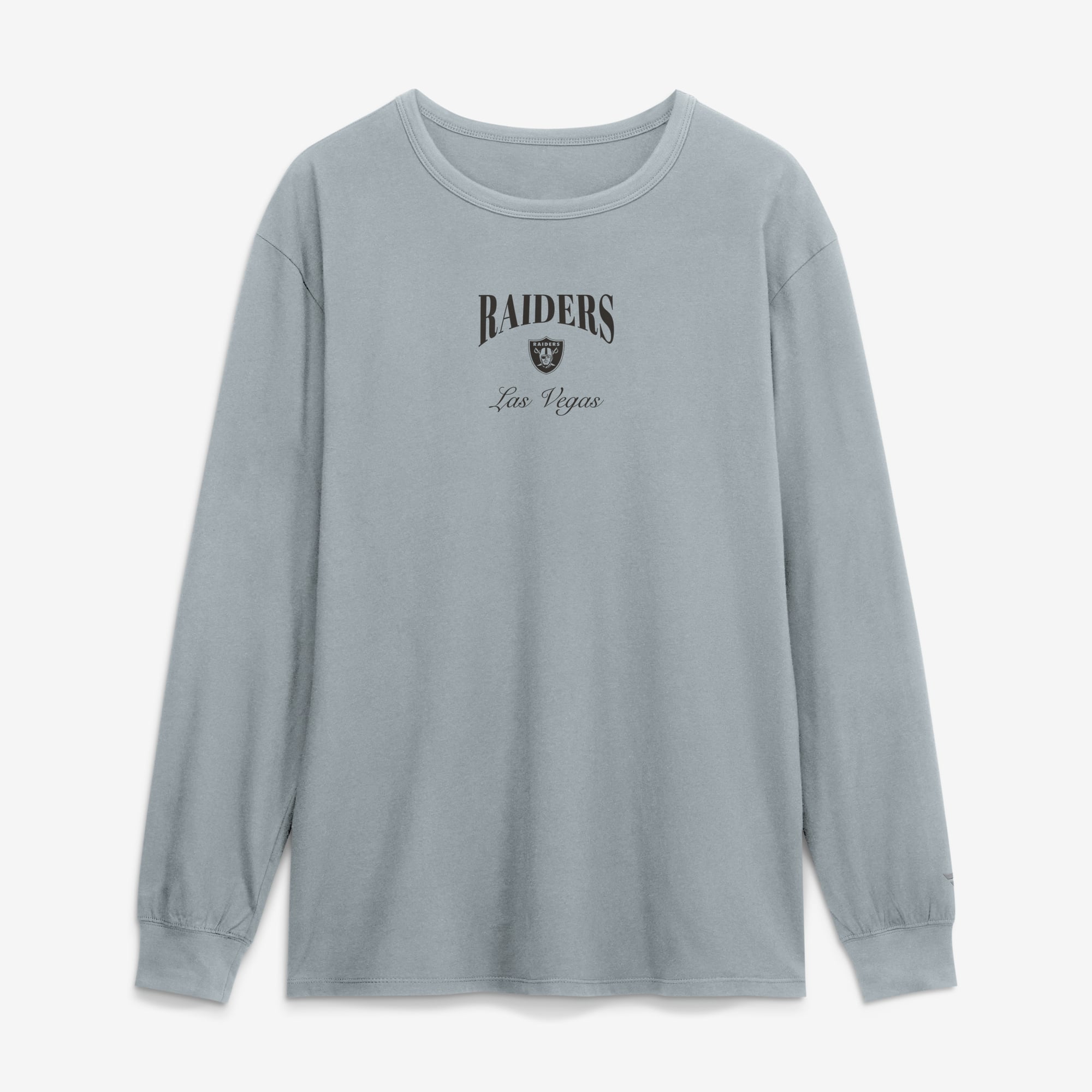 T-shirt à manches longues Fanatics gris Las Vegas Raiders Midnight Falls pour homme