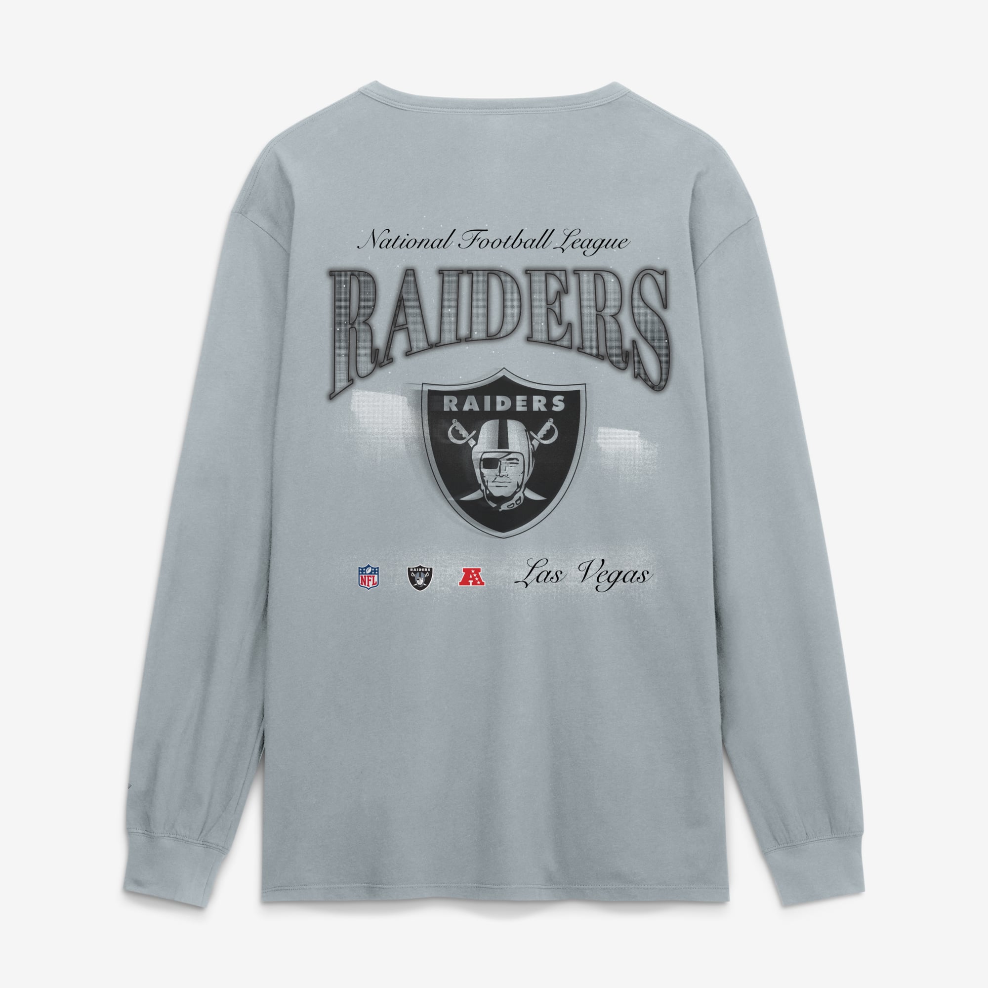 T-shirt à manches longues Fanatics gris Las Vegas Raiders Midnight Falls pour homme
