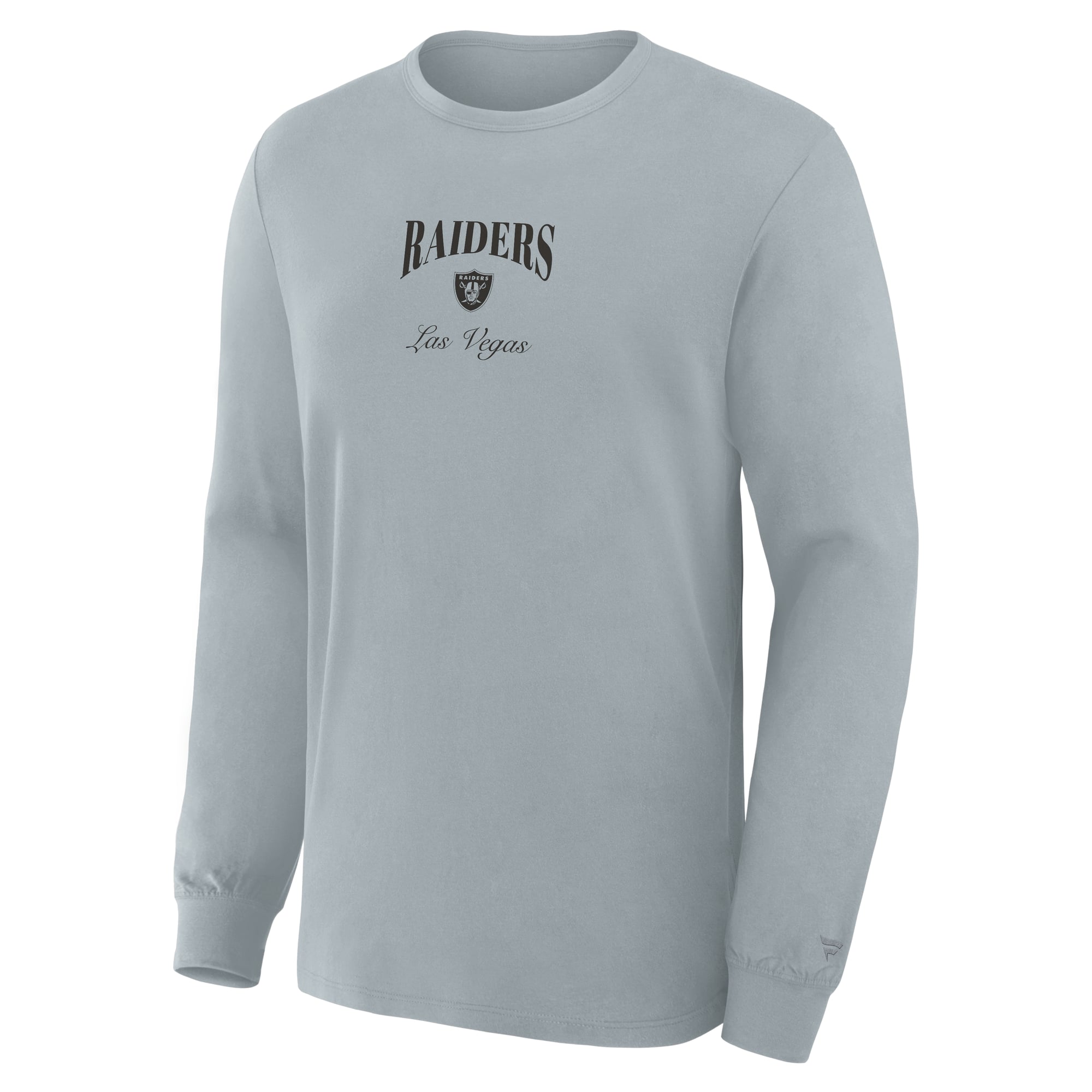 Men's Fanatics Gray Las Vegas Raiders Midnight Falls Long Sleeve T-Shirt