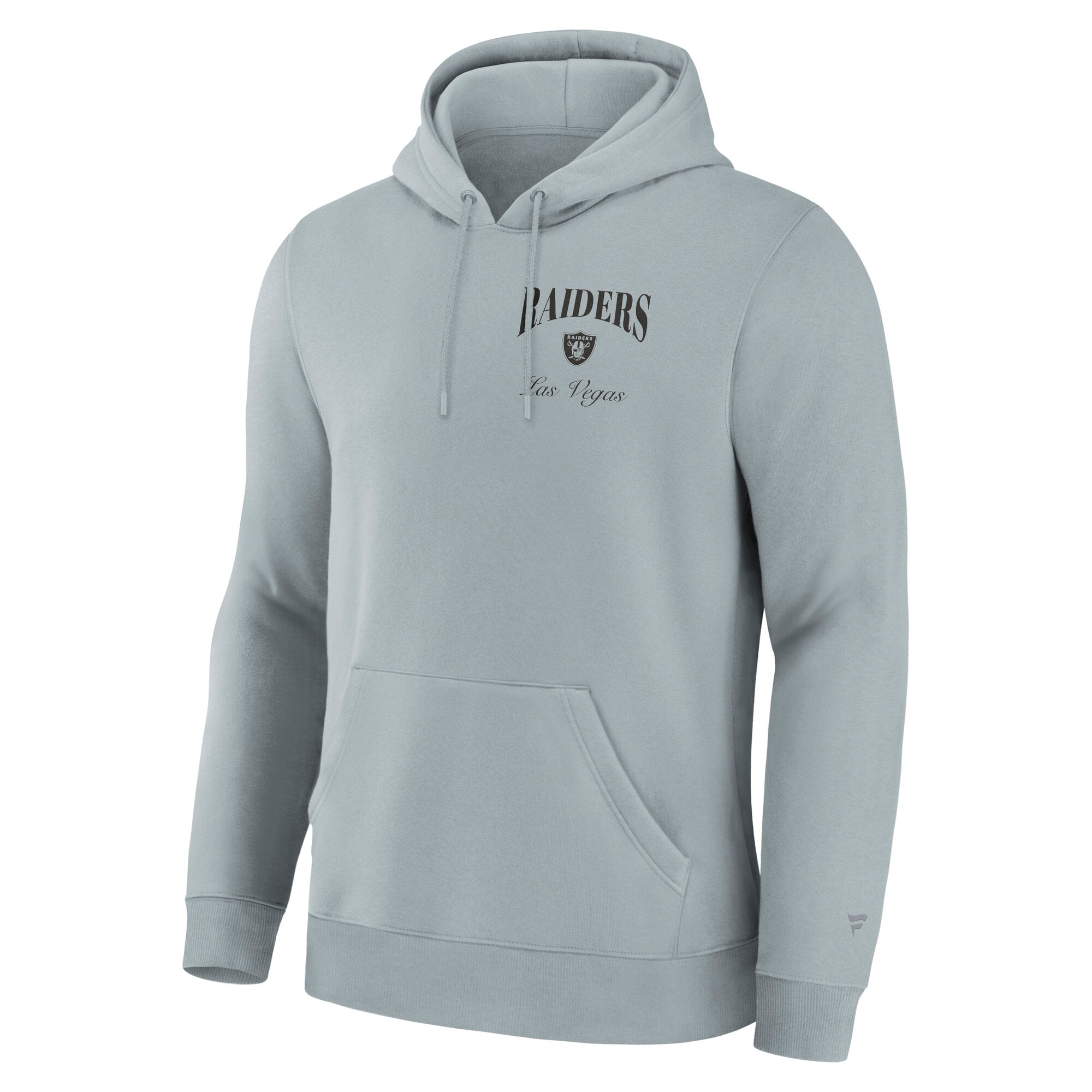 Men's Fanatics Gray Las Vegas Raiders Nightfall Long Sleeve Fleece Hoodie
