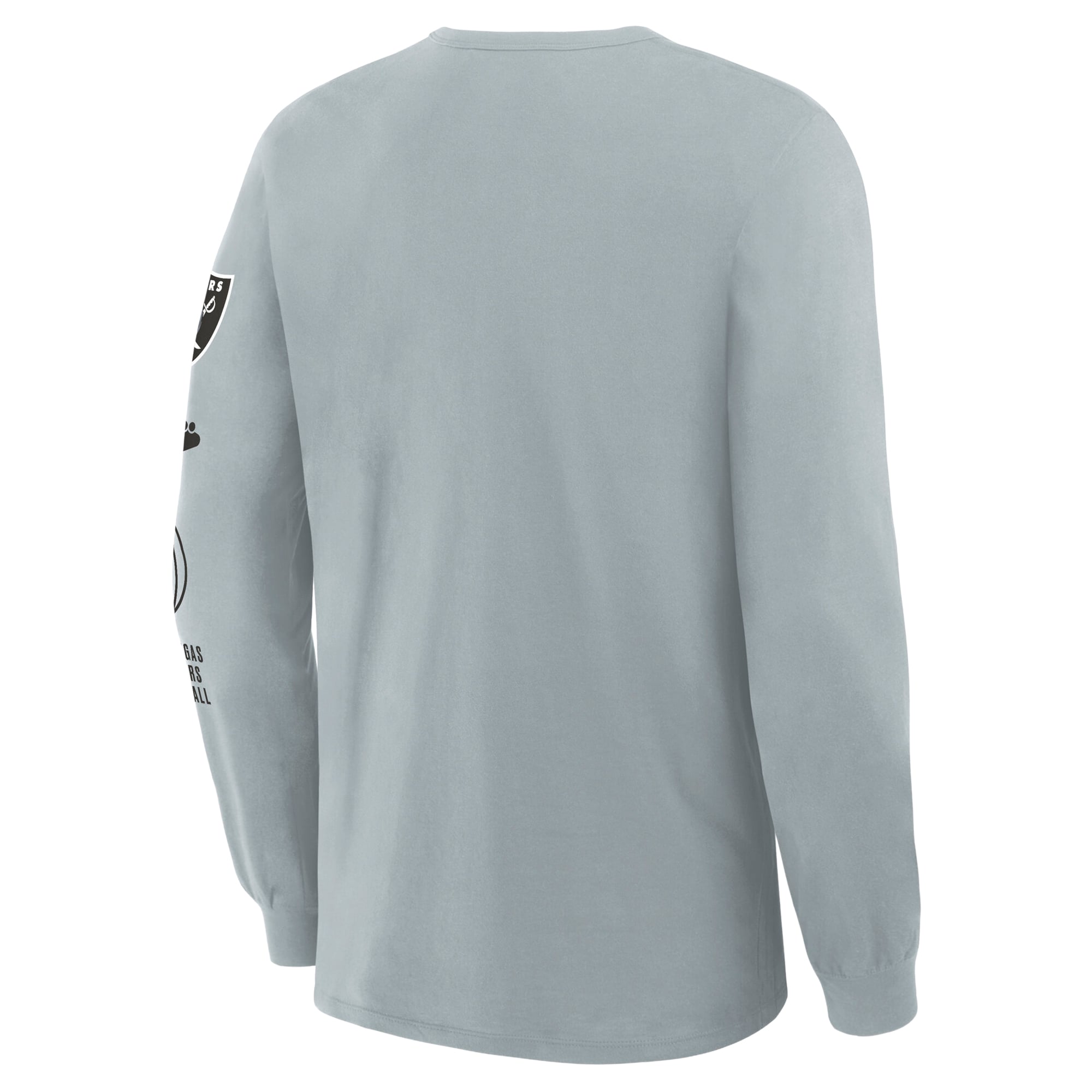 T-shirt Fanatics gris chiné pour homme, Las Vegas Raiders, grandes tailles, avec passe de contrôle