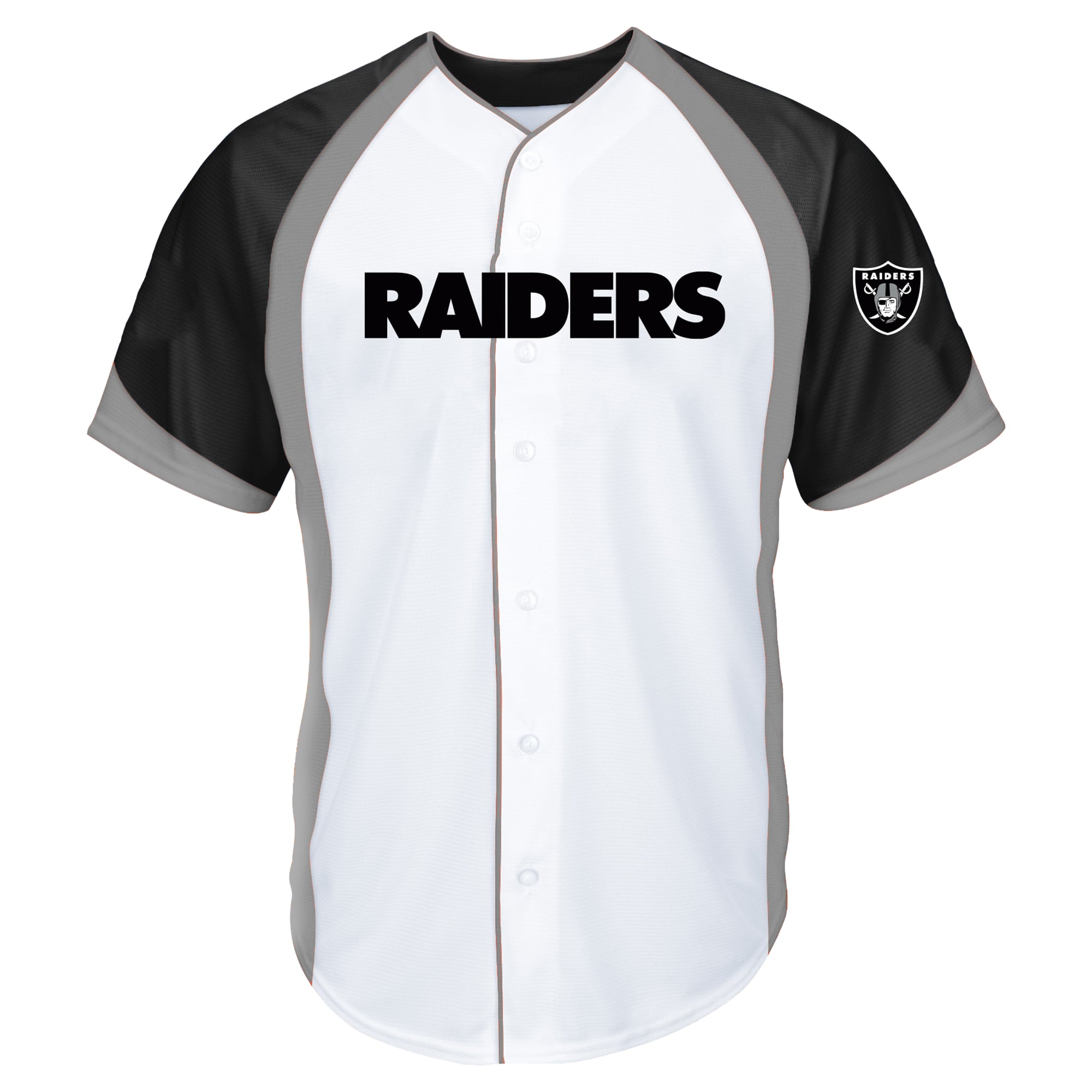 Maillot de baseball blanc à boutons Fanatics Maxx Crosby Las Vegas Raiders pour hommes, grandes tailles