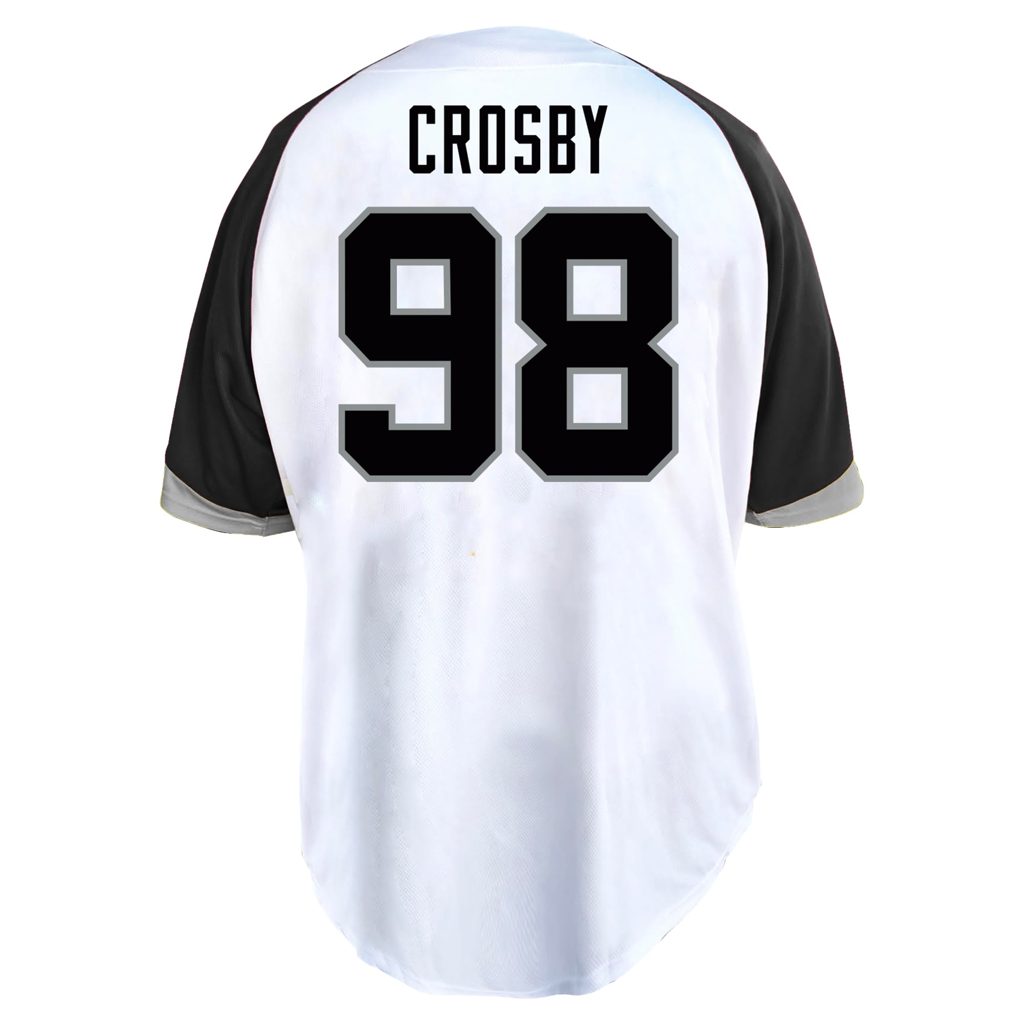 Maillot de baseball blanc à boutons Fanatics Maxx Crosby Las Vegas Raiders pour hommes, grandes tailles