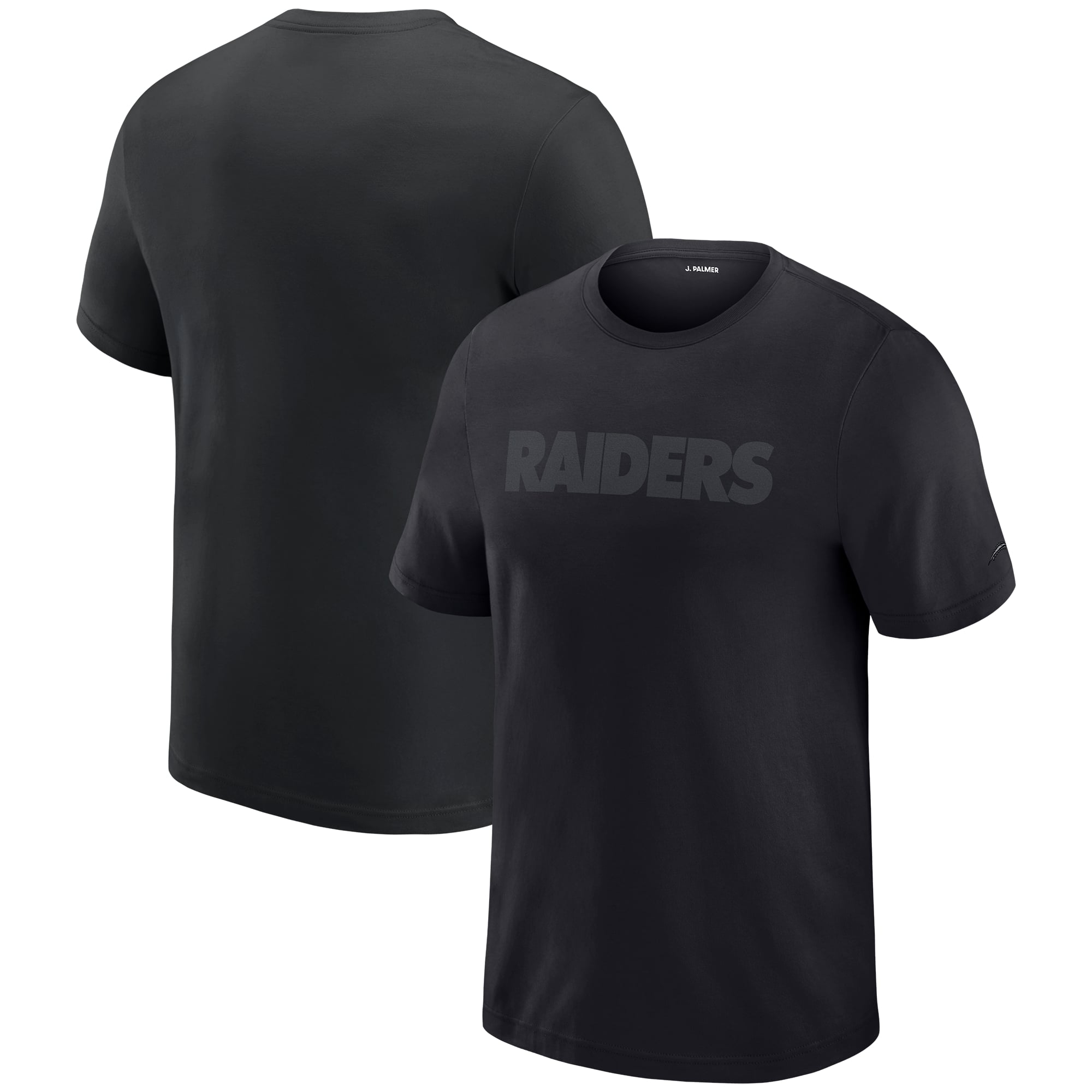 T-shirt de performance noir J. Palmer pour homme, motif Las Vegas Raiders, Play Action Tri-Blend
