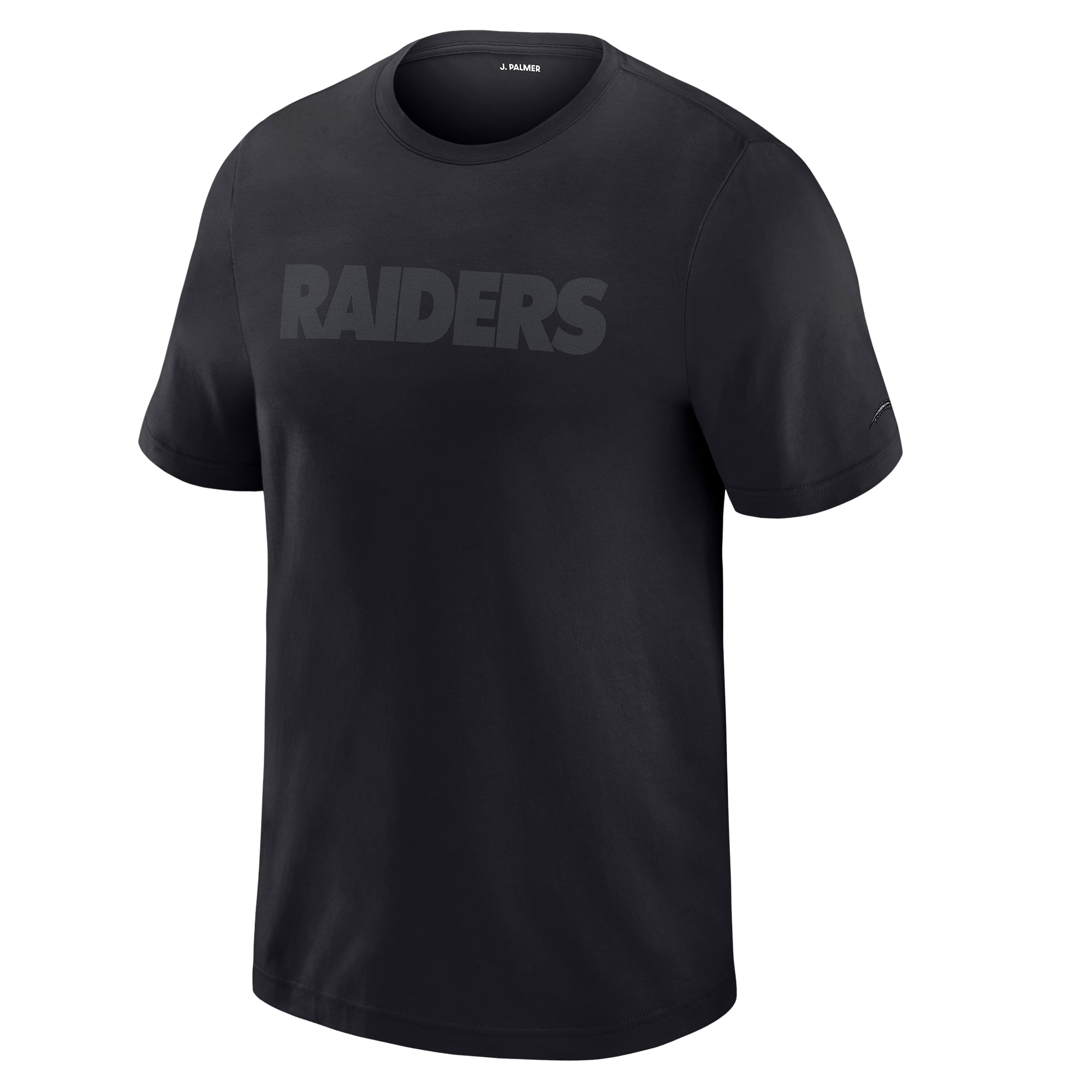 T-shirt de performance noir J. Palmer pour homme, motif Las Vegas Raiders, Play Action Tri-Blend