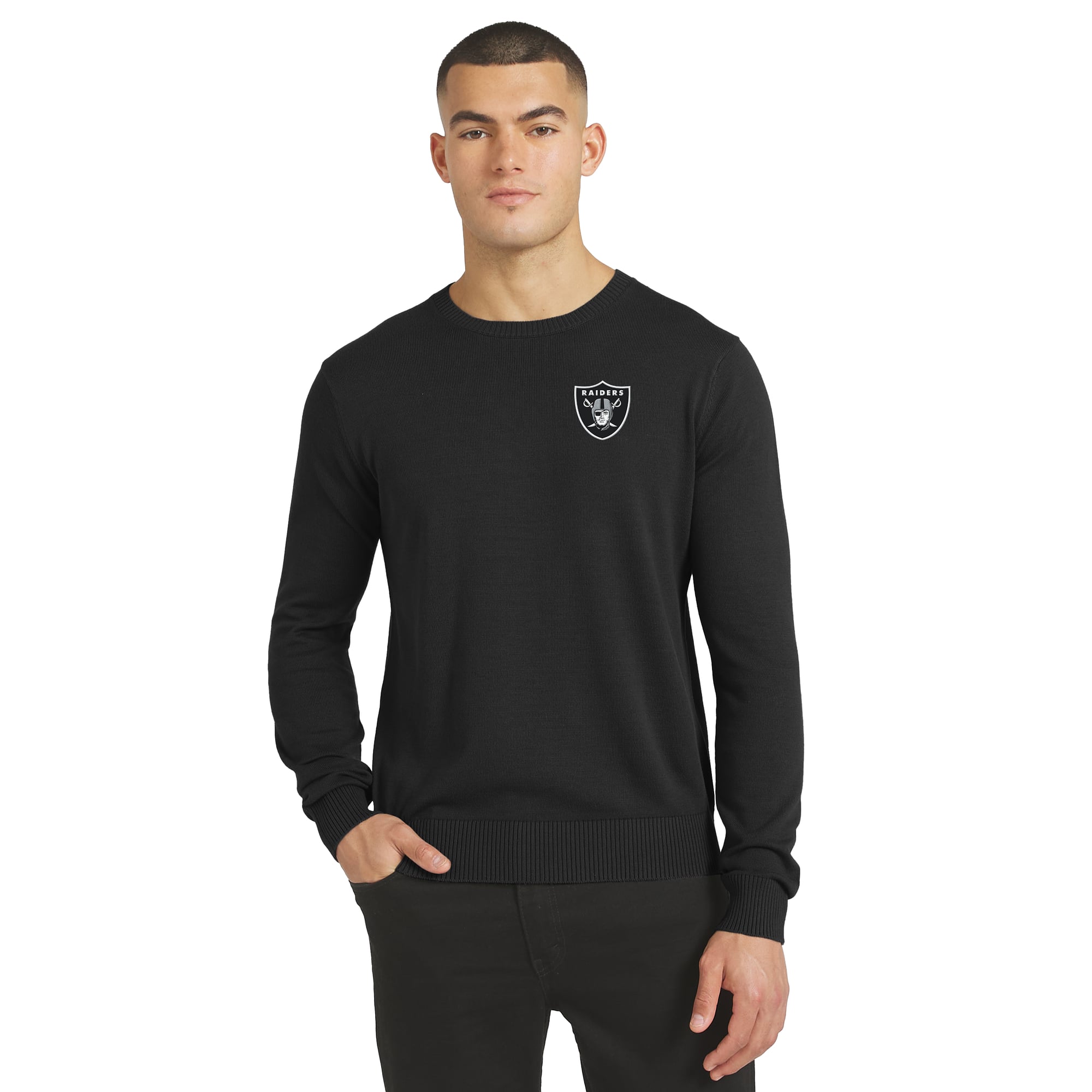 Men's J. Palmer Black Las Vegas Raiders Sweater