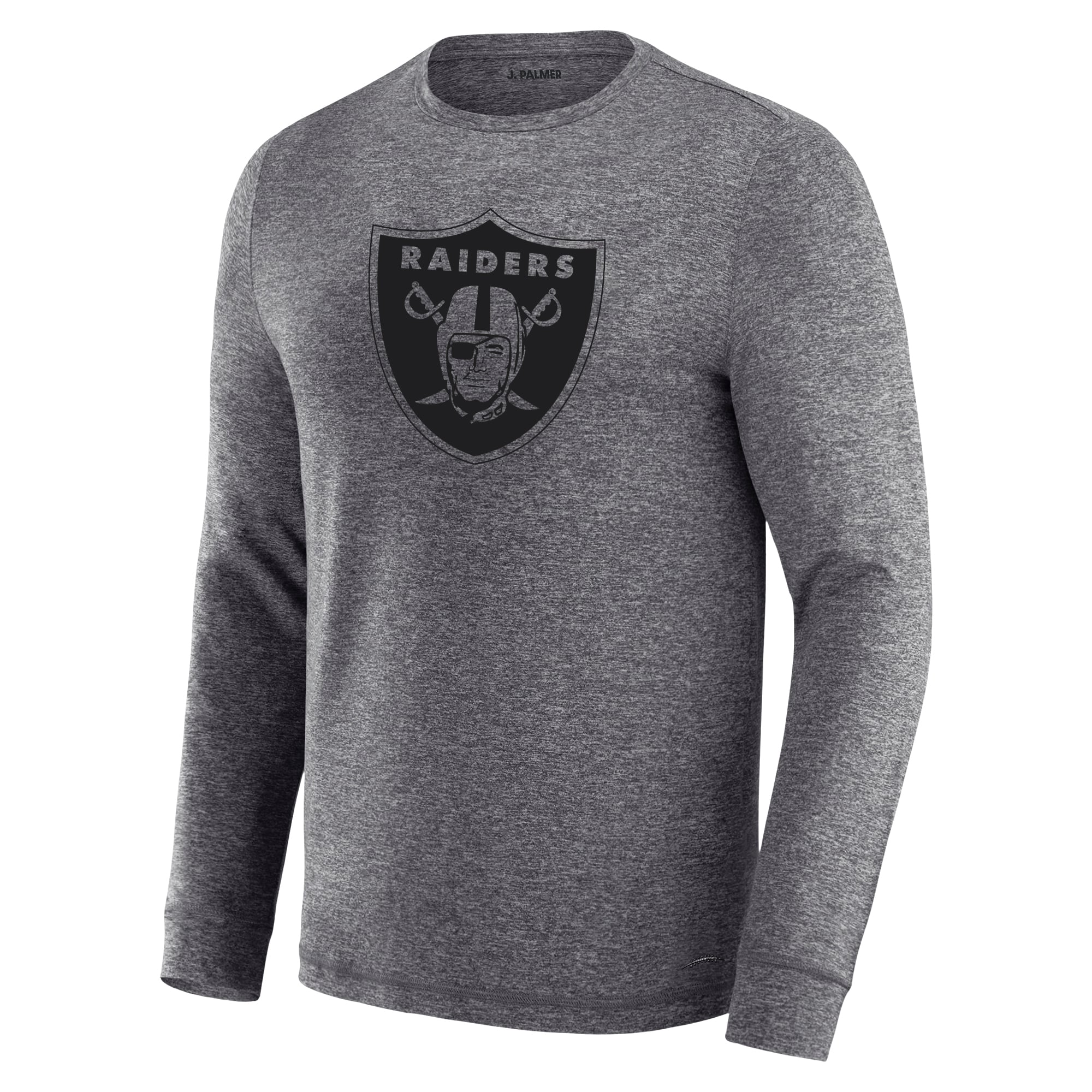 T-shirt à manches longues pour homme J. Palmer Charcoal Las Vegas Raiders Four Down