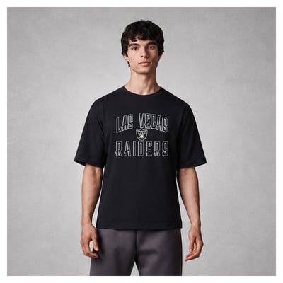 Las Vegas Raiders Levelwear Luxe Moment Stronghold Knit T-Shirt - Black