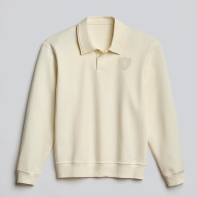  Las Vegas Raiders lululemon Grand Standard Long Sleeve Polo - Coconut Ivory