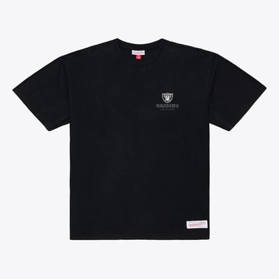 Las Vegas Raiders Mitchell & Ness Core Essentials Micro Logo T-Shirt - Black
