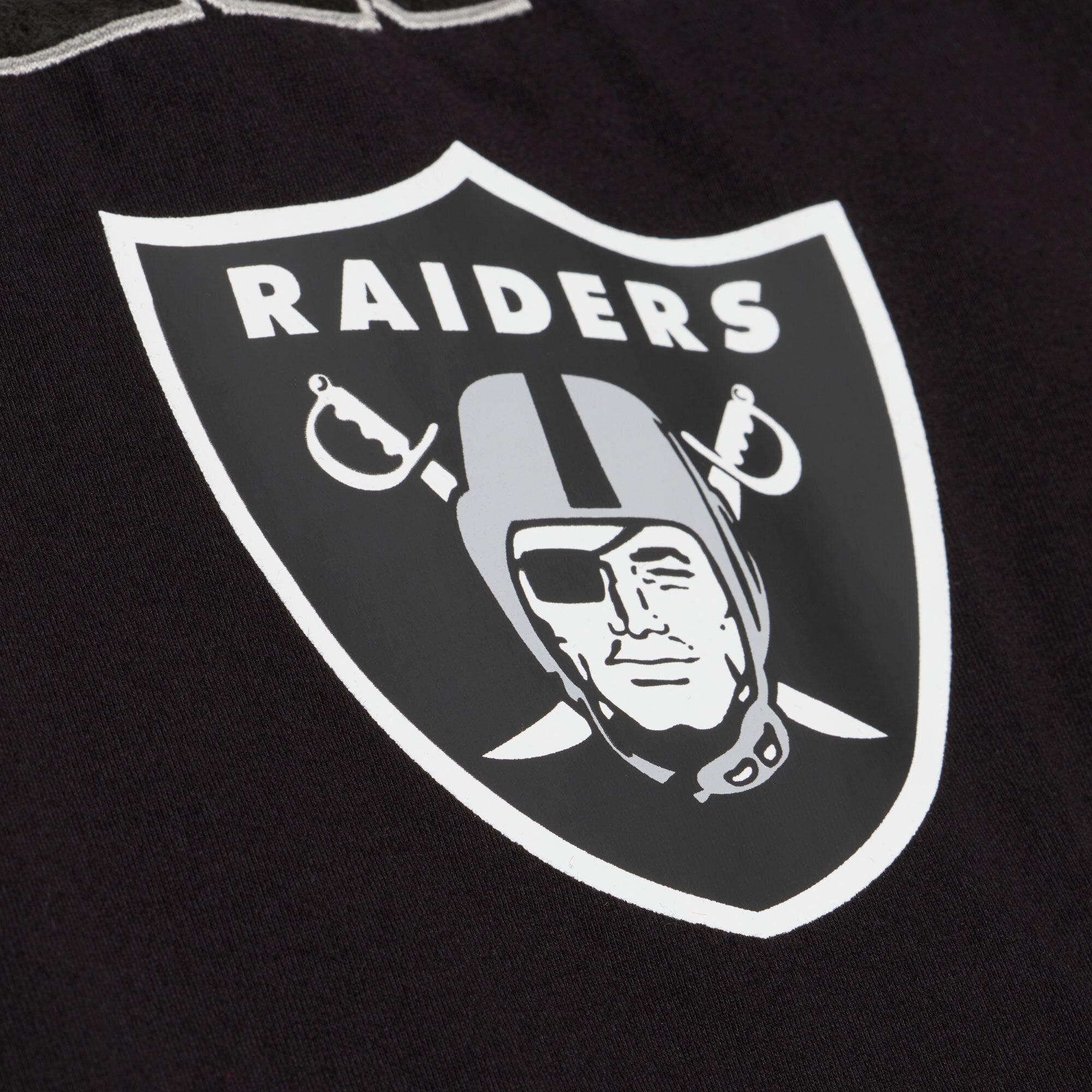 T-shirt à manches longues Mitchell & Ness noir pour homme, camp d'entraînement des Raiders de Las Vegas