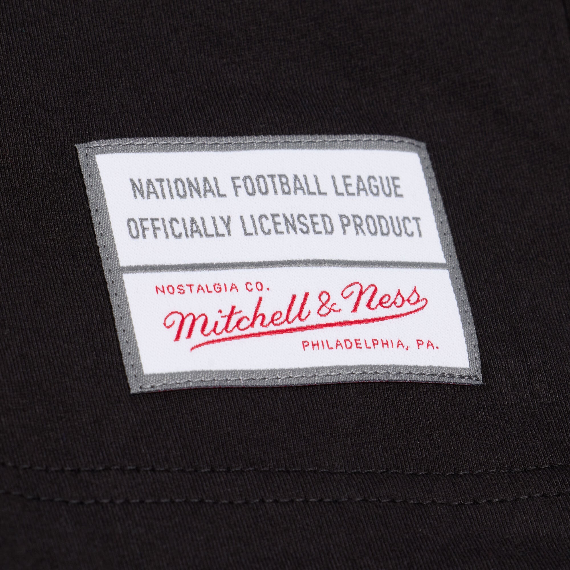 T-shirt à manches longues Mitchell & Ness noir pour homme, camp d'entraînement des Raiders de Las Vegas