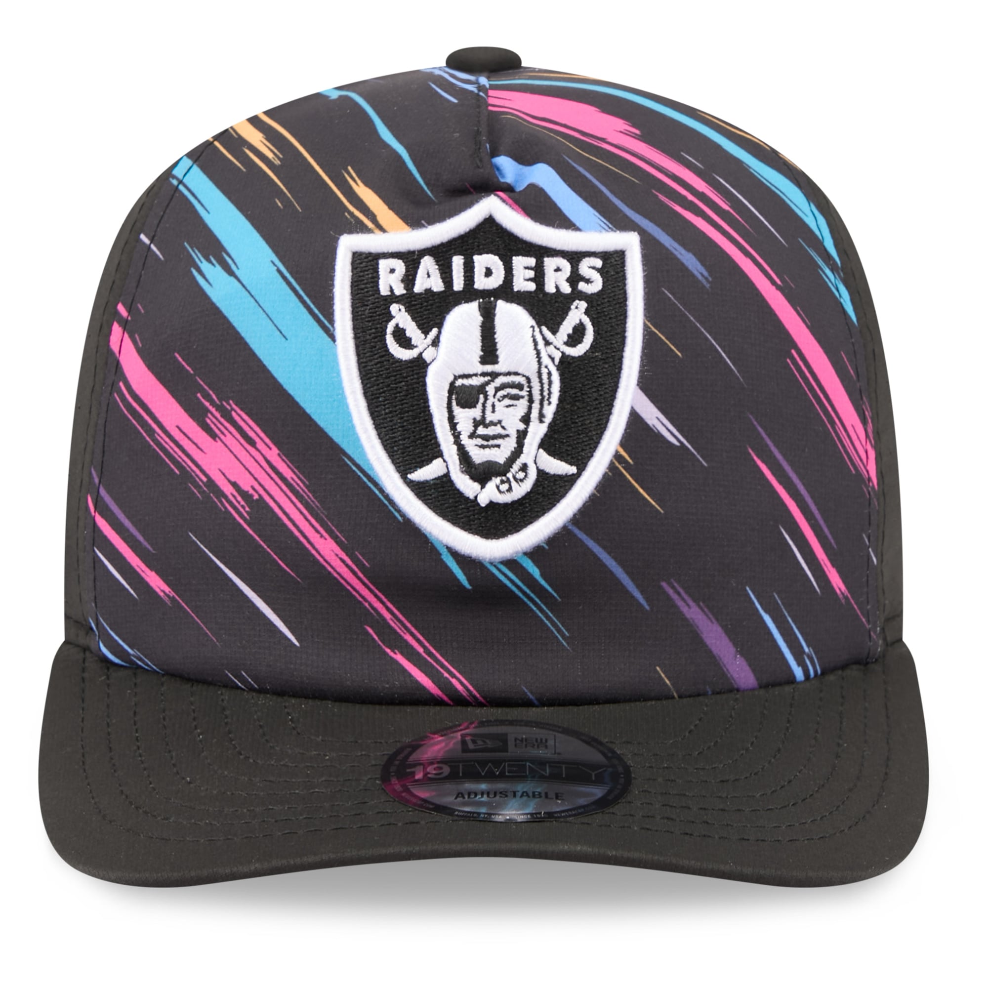 Men's New Era Black Las Vegas Raiders 2026 NFL Crucial Catch 19TWENTY Adjustable Hat