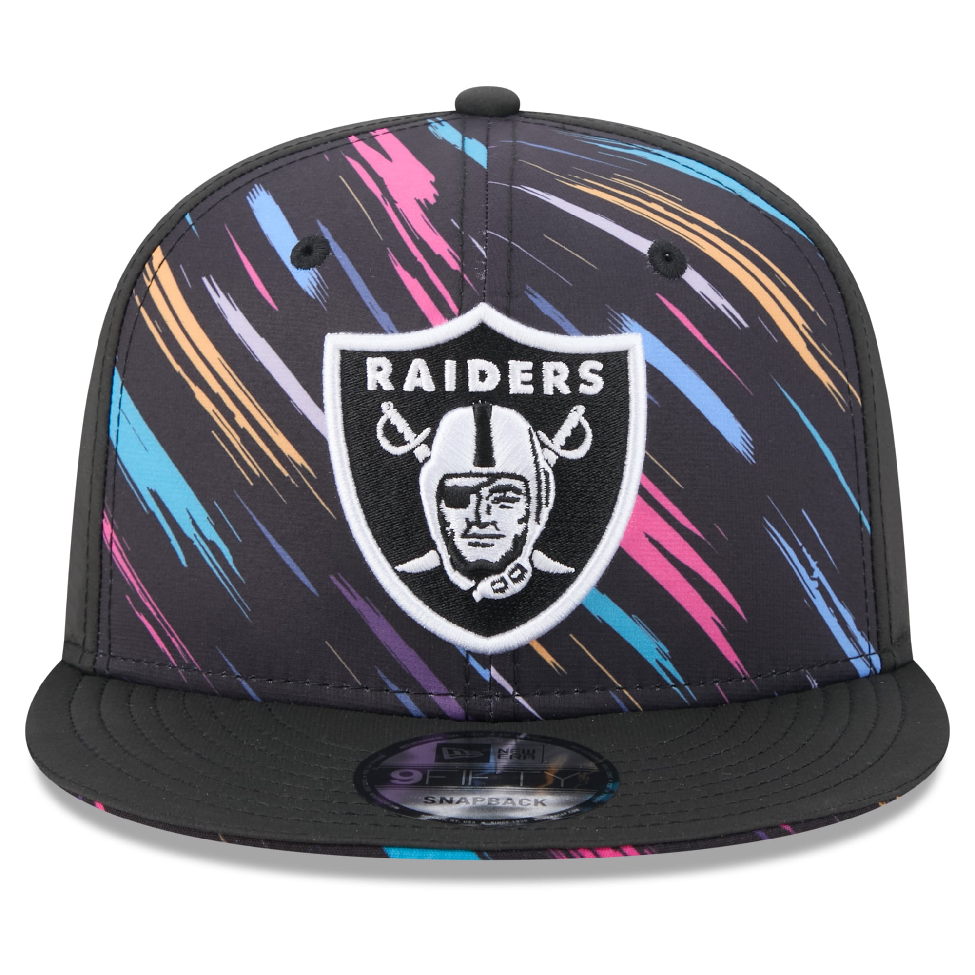 Men's New Era Black Las Vegas Raiders 2026 NFL Crucial Catch 9FIFTY Snapback Hat