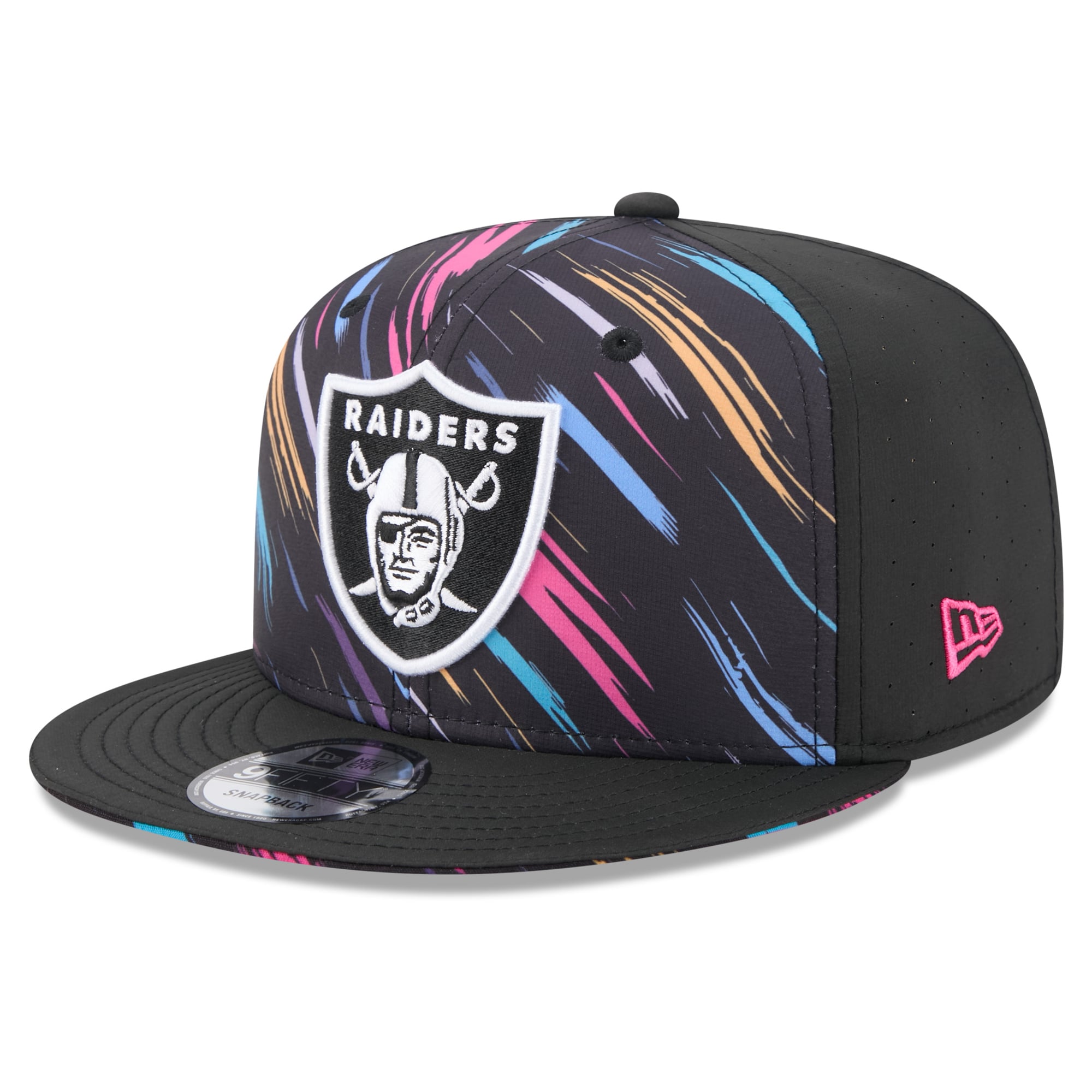 Men's New Era Black Las Vegas Raiders 2026 NFL Crucial Catch 9FIFTY Snapback Hat