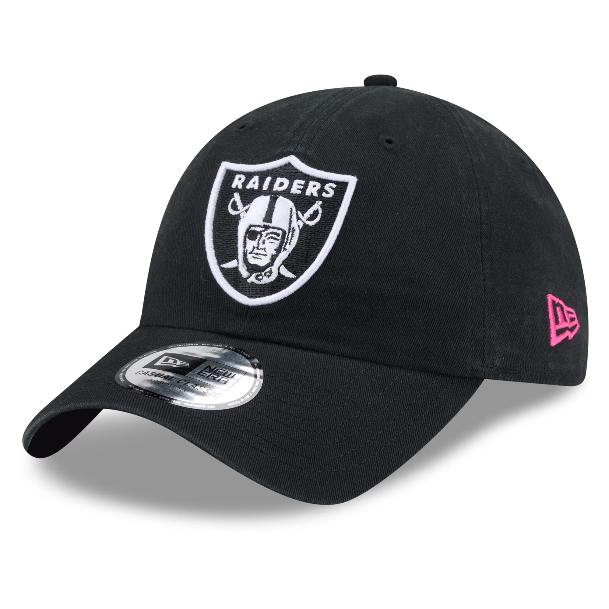 Men's New Era Black Las Vegas Raiders 2026 NFL Crucial Catch Casual Classic Adjustable Hat