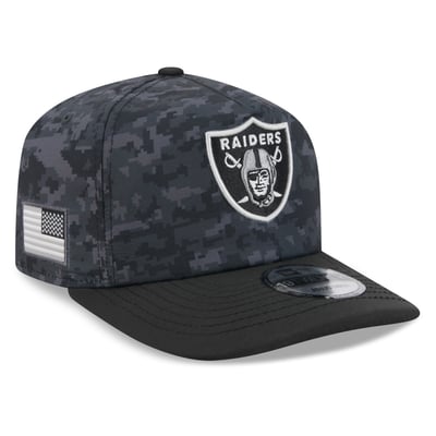 Las Vegas Raiders New Era 2026 Salute To Service 19TWENTY Adjustable Hat - Black