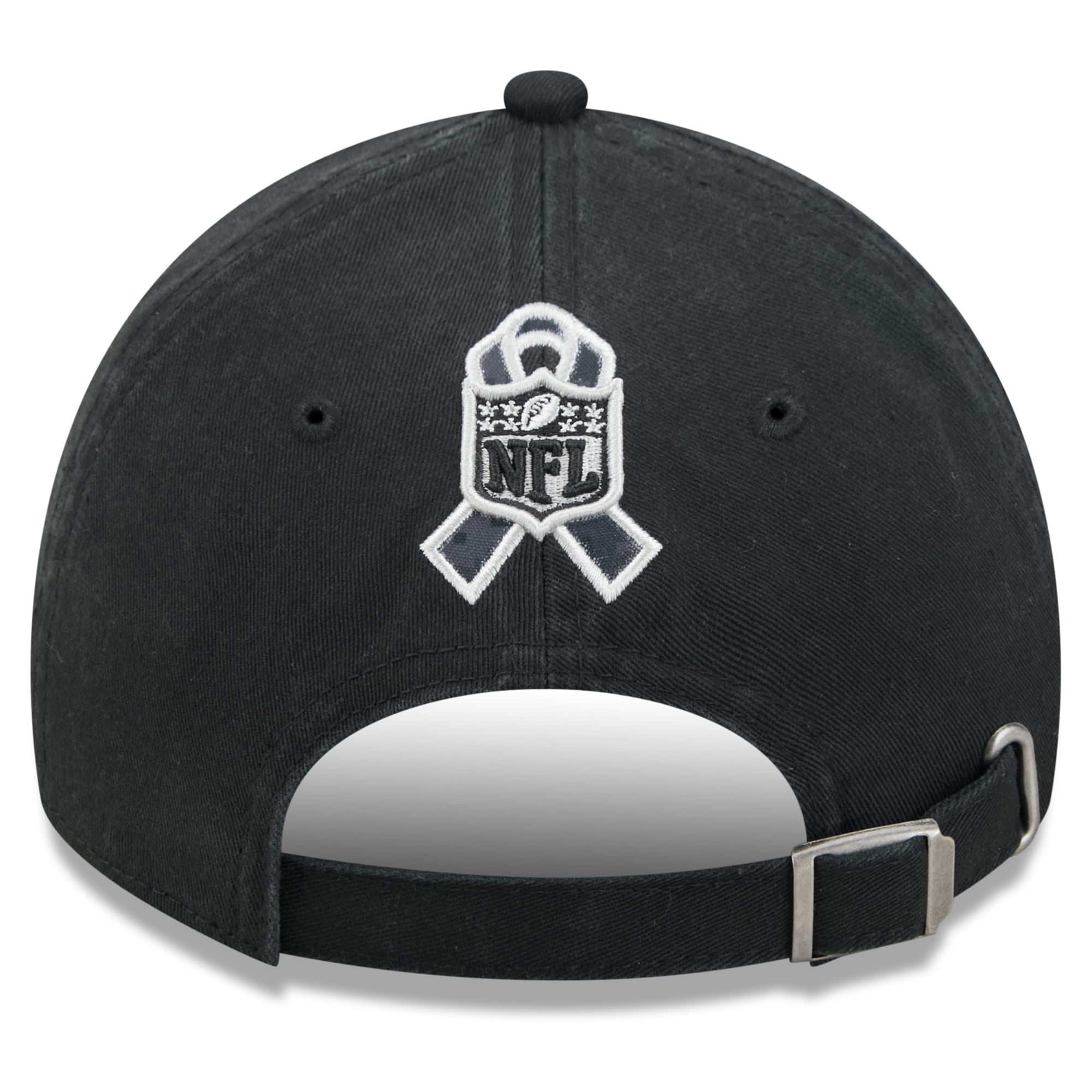 Casquette New Era noire pour homme, Las Vegas Raiders 2026 Salute To Service, style classique décontracté et ajustable