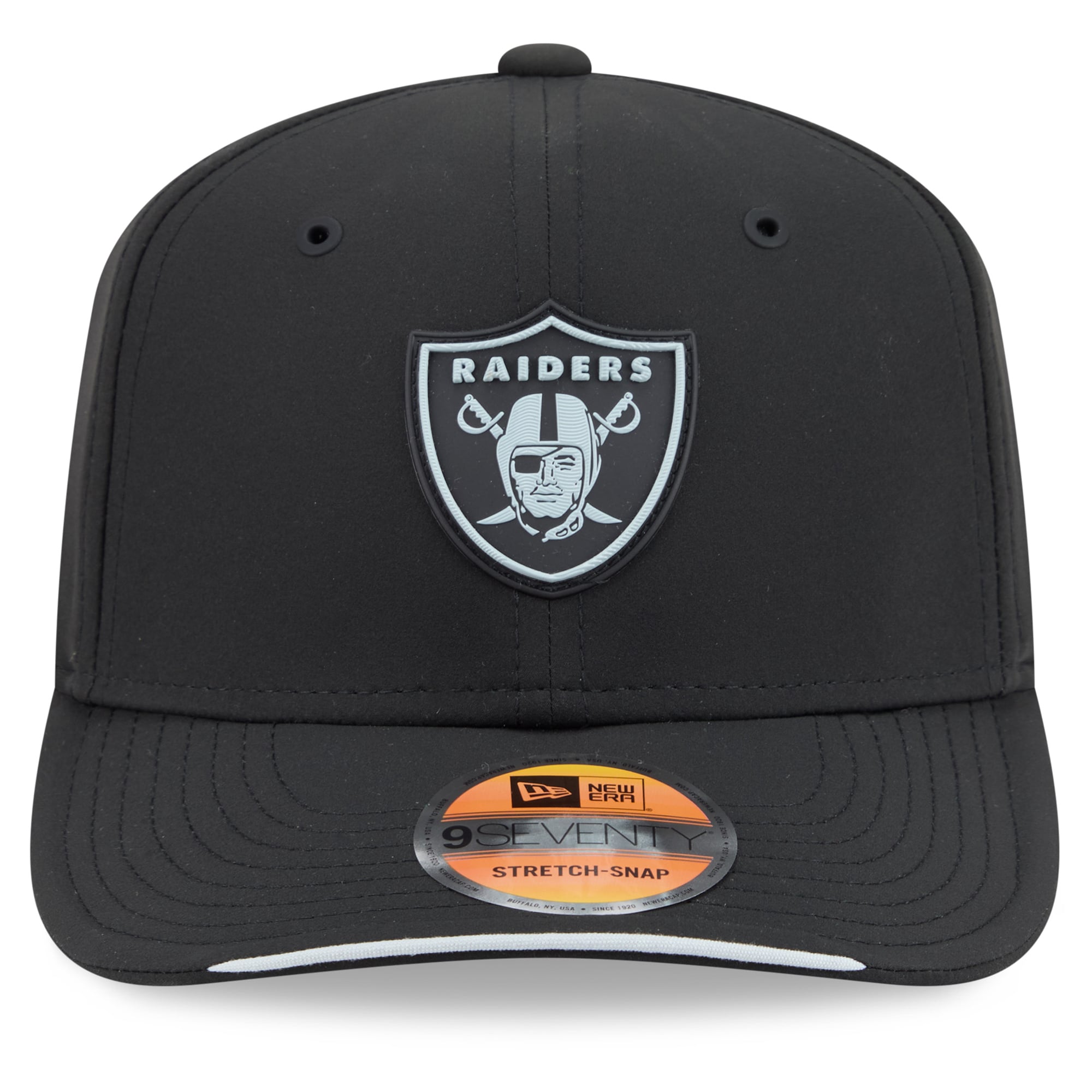 Men's New Era Black Las Vegas Raiders 2026 Sideline 9SEVENTY Adjustable Hat