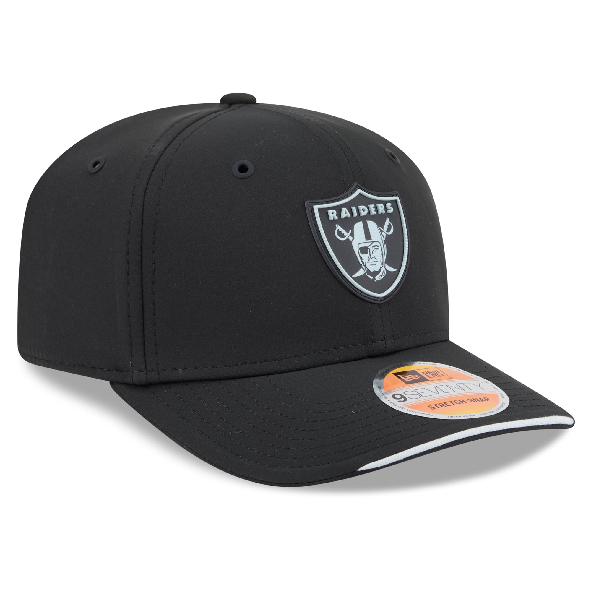Men's New Era Black Las Vegas Raiders 2026 Sideline 9SEVENTY Adjustable Hat