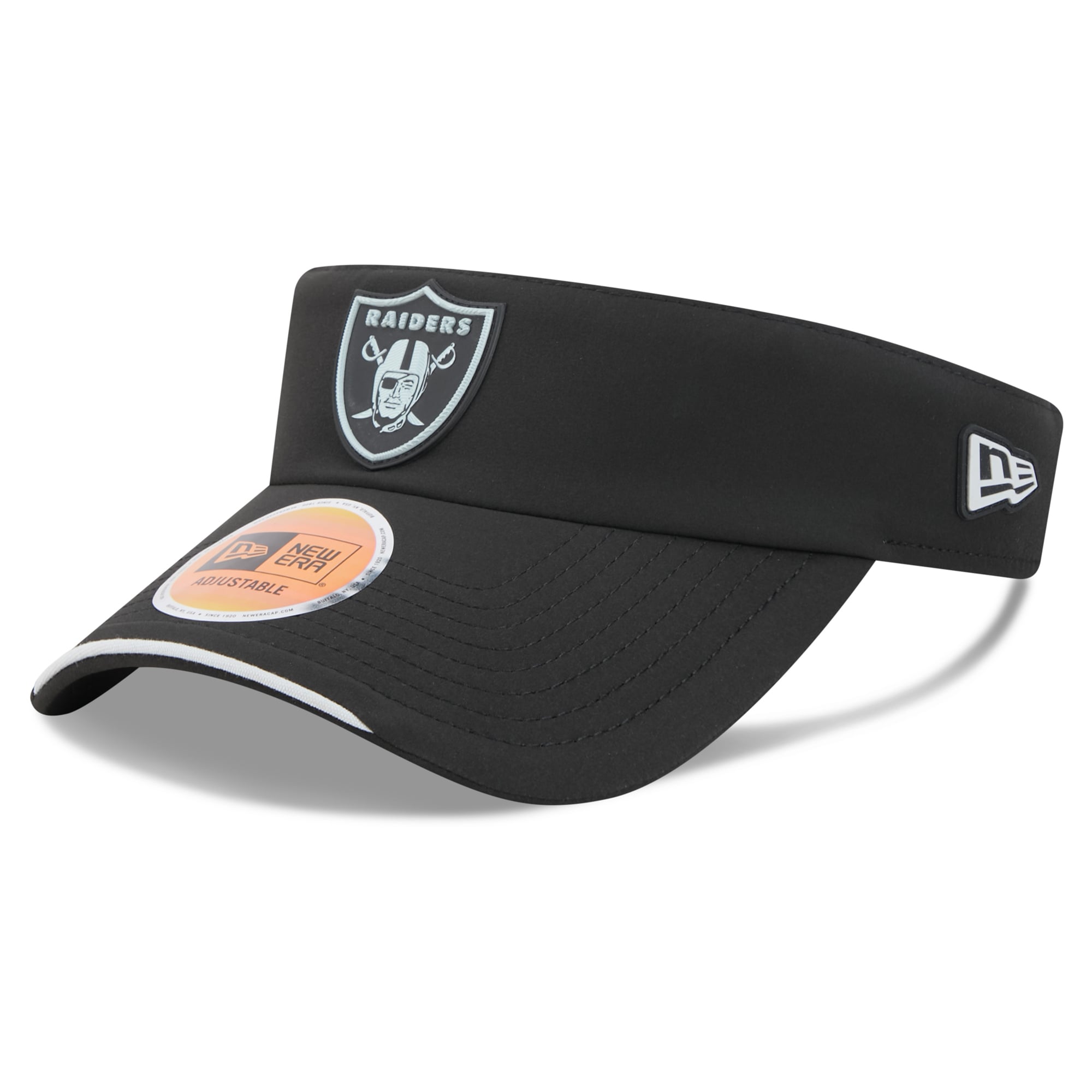Men's New Era Black Las Vegas Raiders 2026 Sideline Adjustable Visor