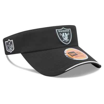 Las Vegas Raiders New Era 2026 Sideline Adjustable Visor - Black