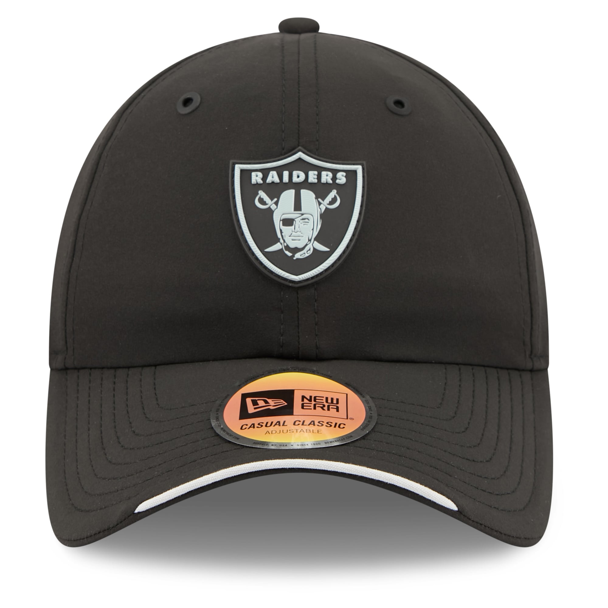 Men's New Era Black Las Vegas Raiders 2026 Sideline Casual Classic Adjustable Hat