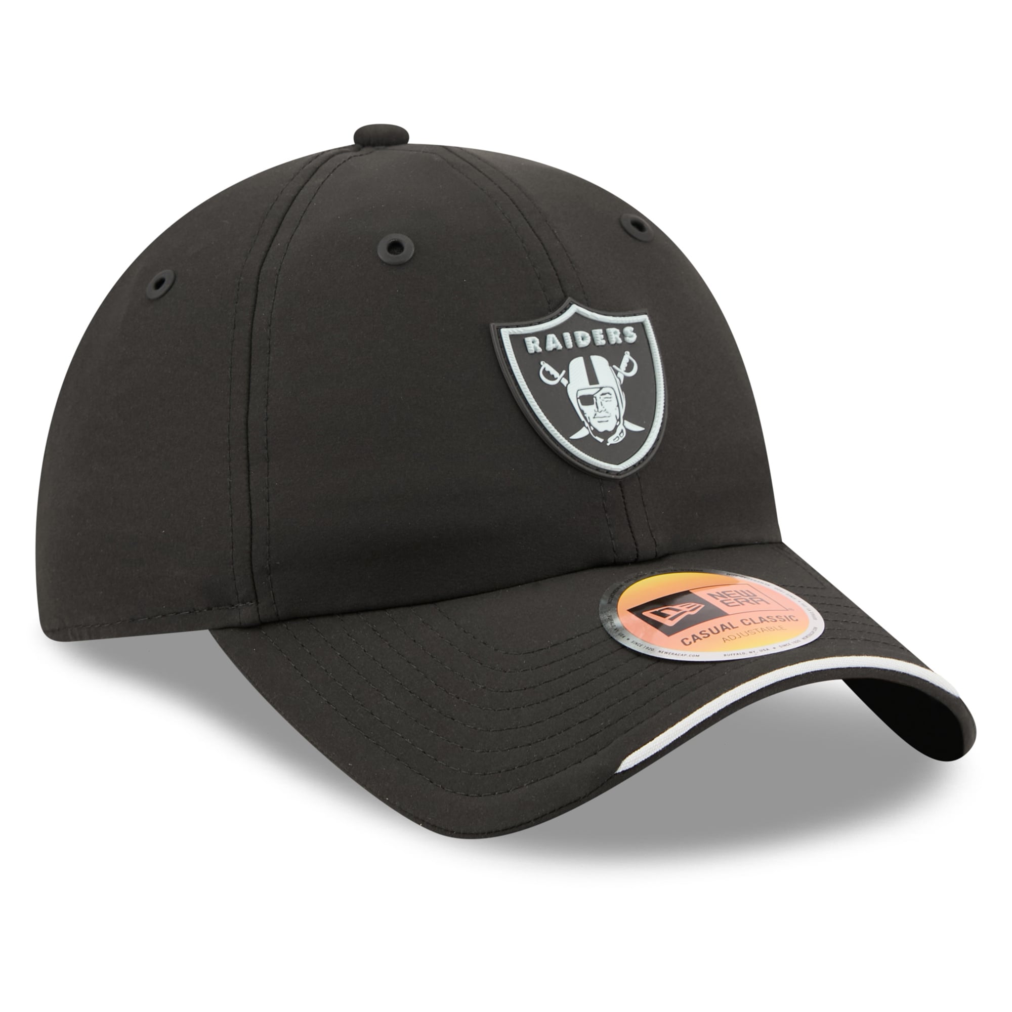 Men's New Era Black Las Vegas Raiders 2026 Sideline Casual Classic Adjustable Hat