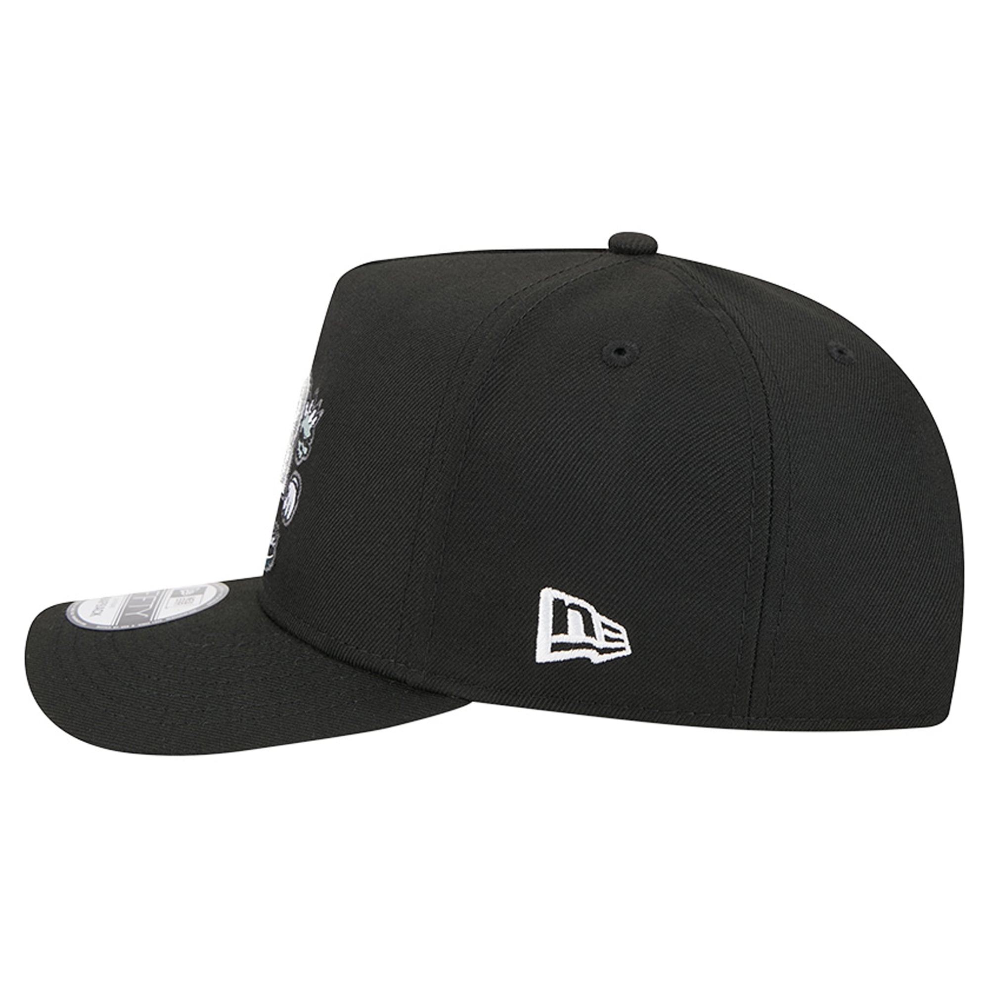 Men's New Era Black Las Vegas Raiders Cartoon A-Frame 9FIFTY Snapback
