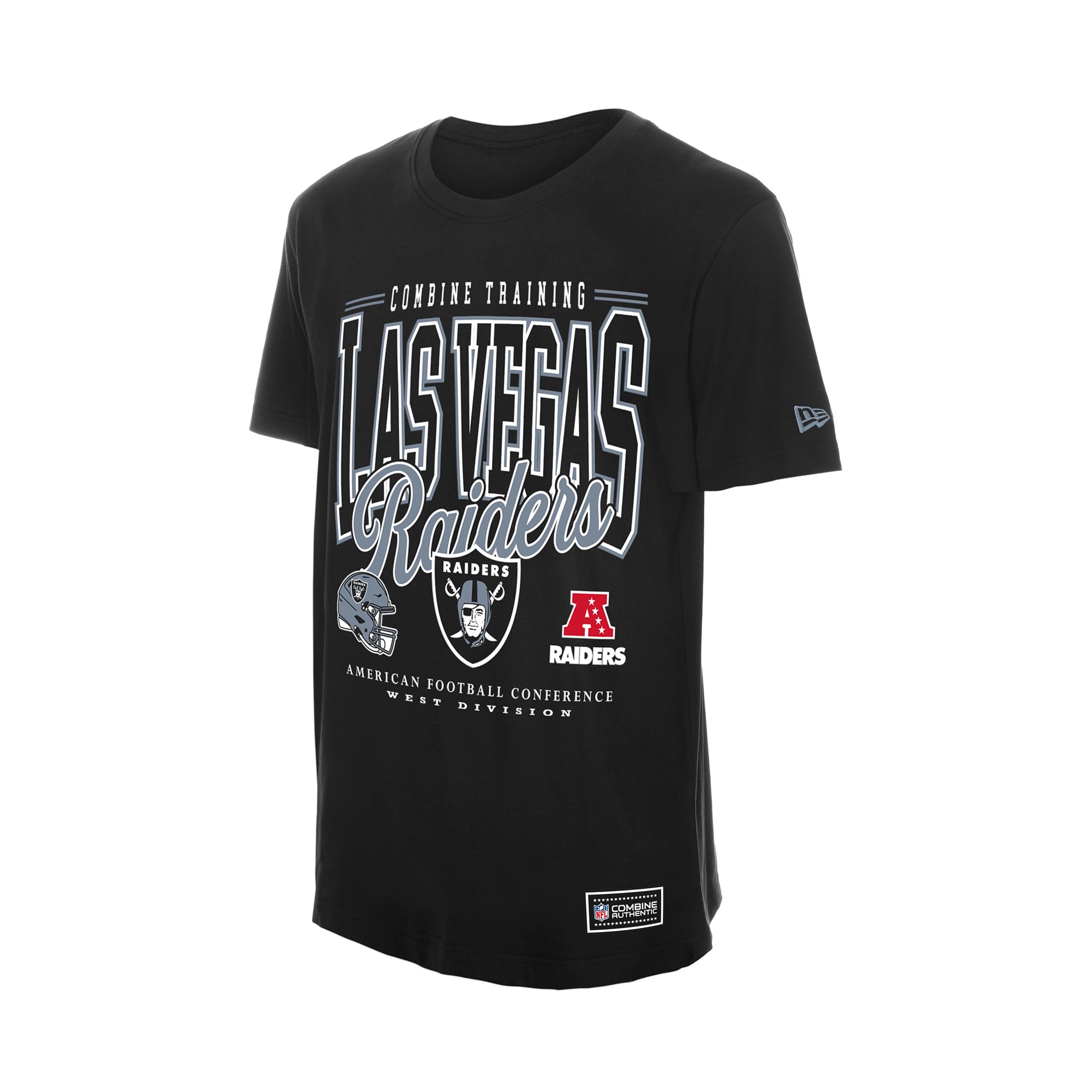 Men's New Era Black Las Vegas Raiders Combine Authentic T-Shirt