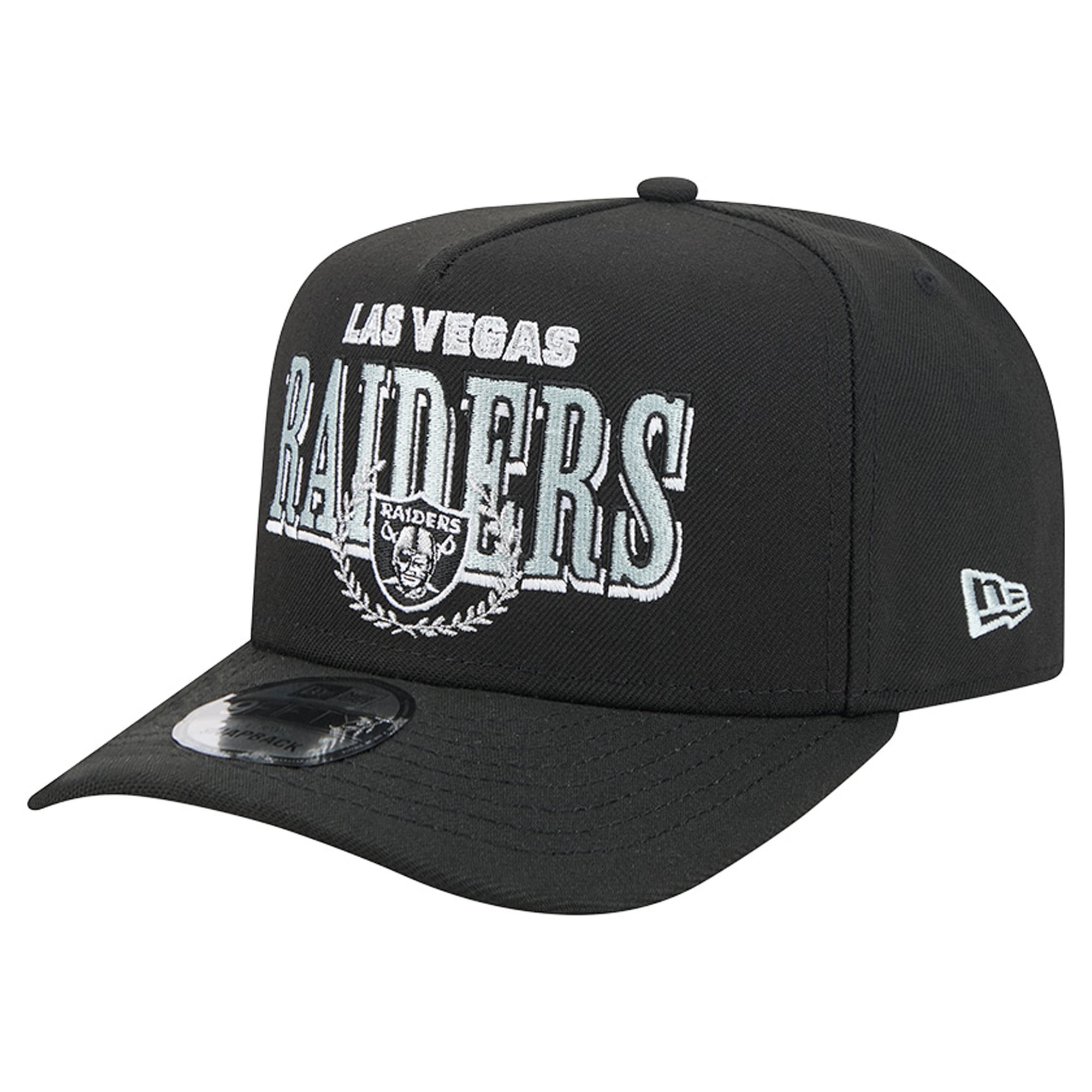 Casquette snapback New Era 9FIFTY Laurel A-Frame noire pour homme