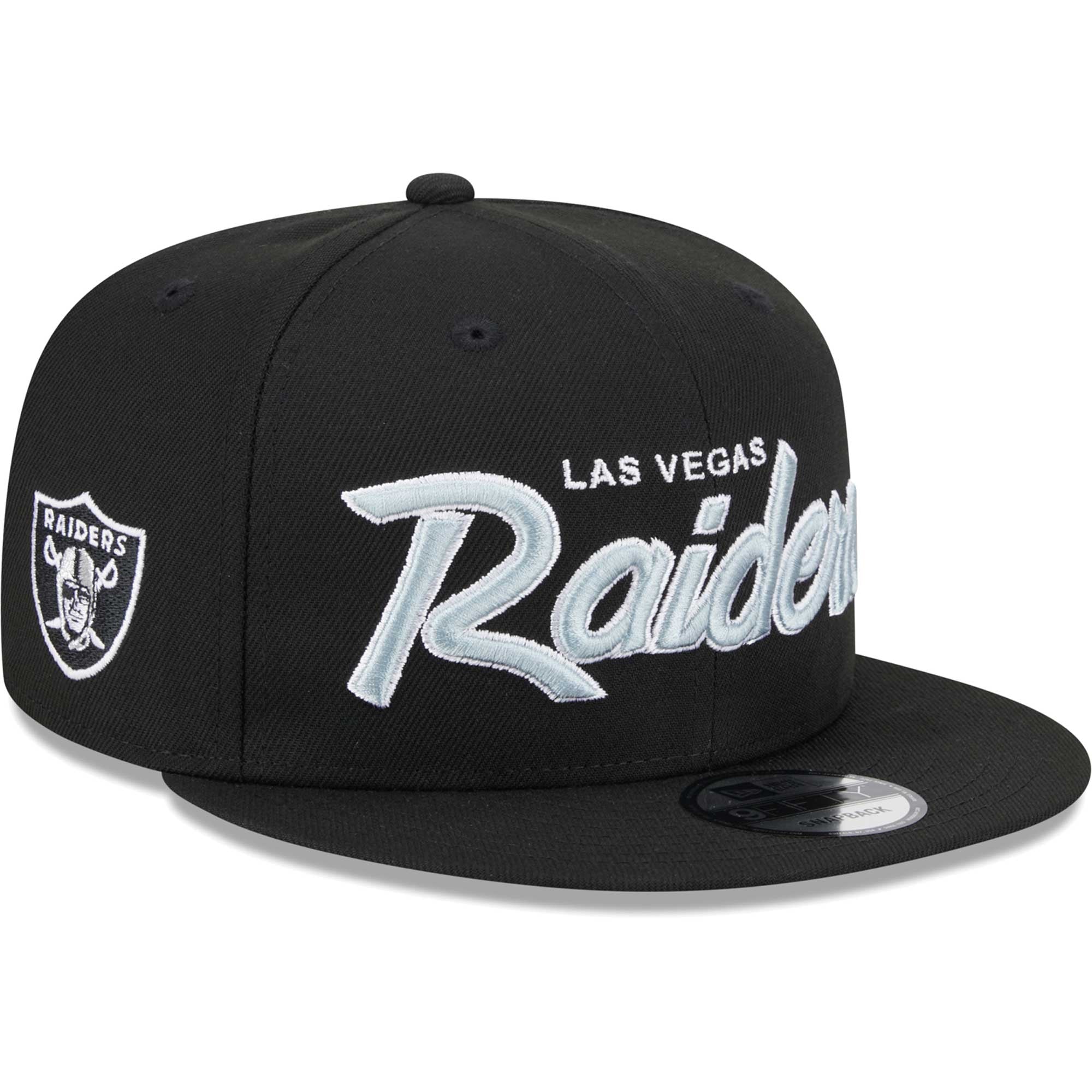 Script 9fifty Snapback Lids Las Vegas Raiders New Era Main Script 9FIFTY Snapback Hat - Black ...