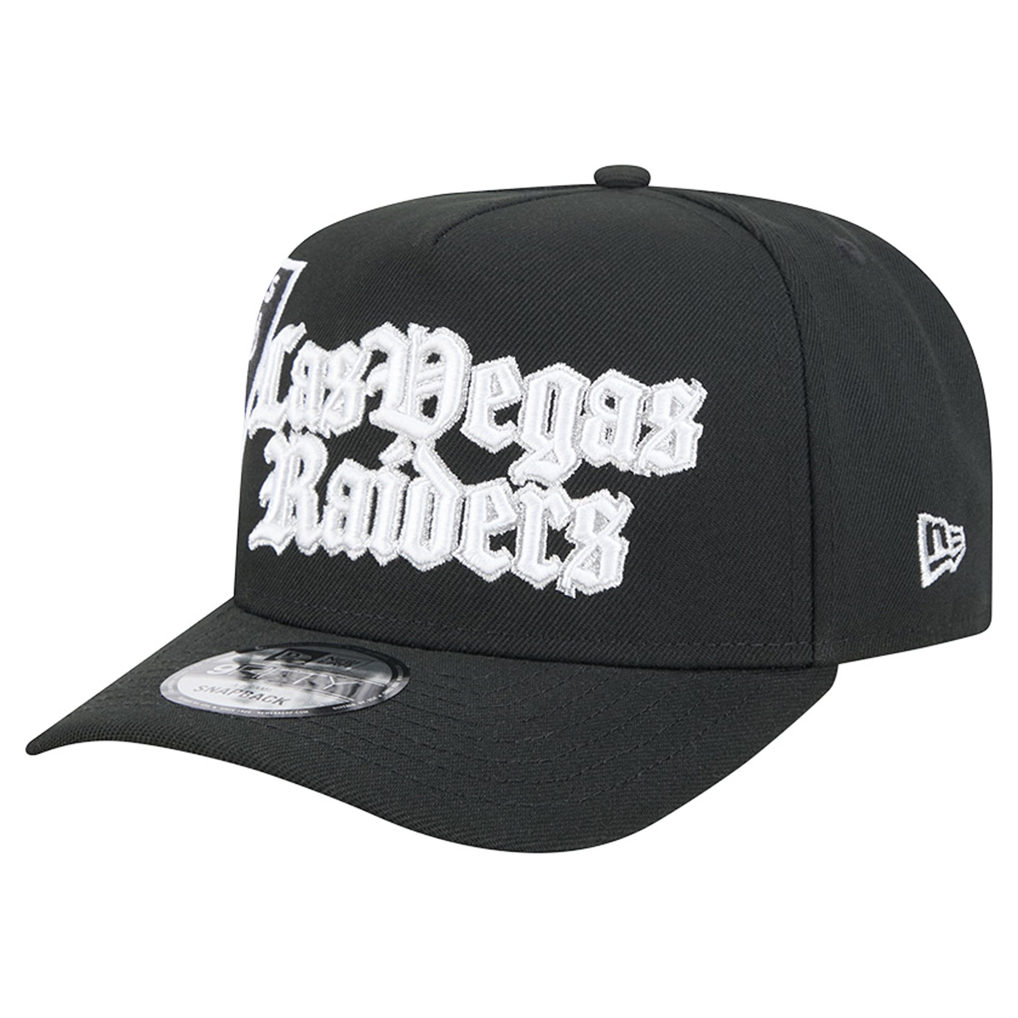 Men's New Era Black Las Vegas Raiders Proud A-Frame 9FIFTY Snapback Hat