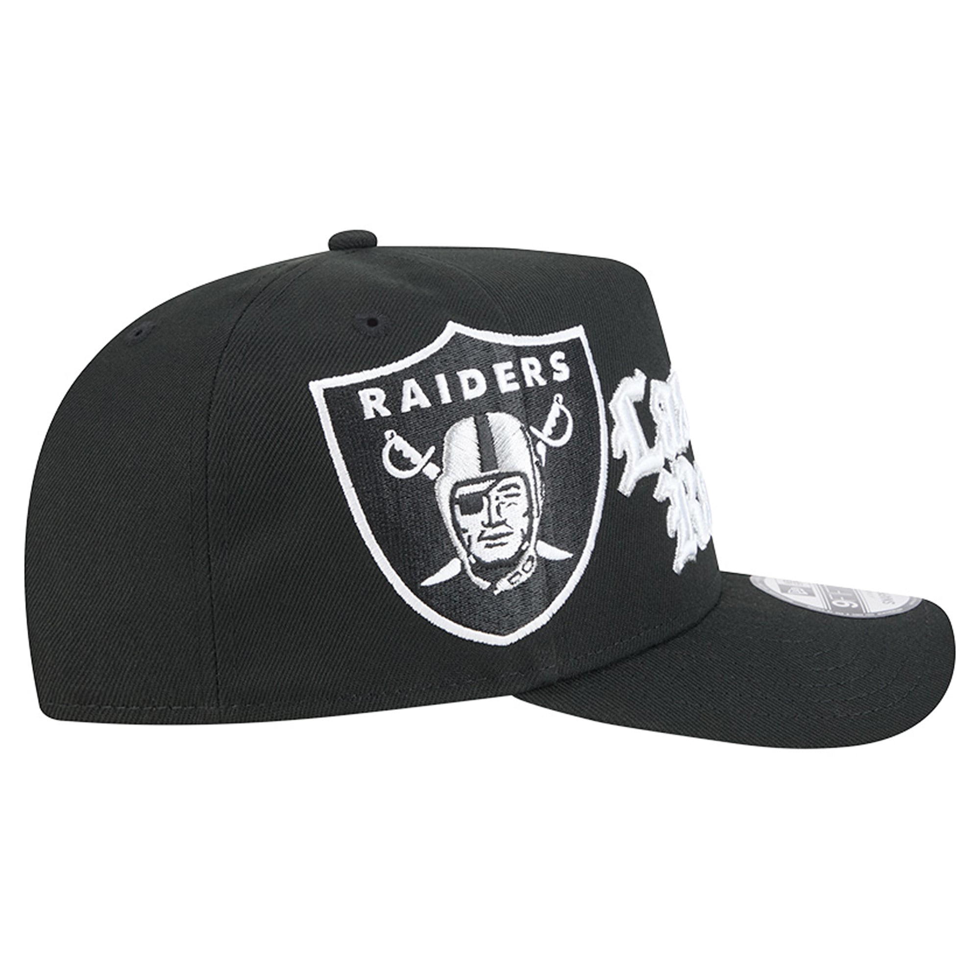 Men's New Era Black Las Vegas Raiders Proud A-Frame 9FIFTY Snapback Hat