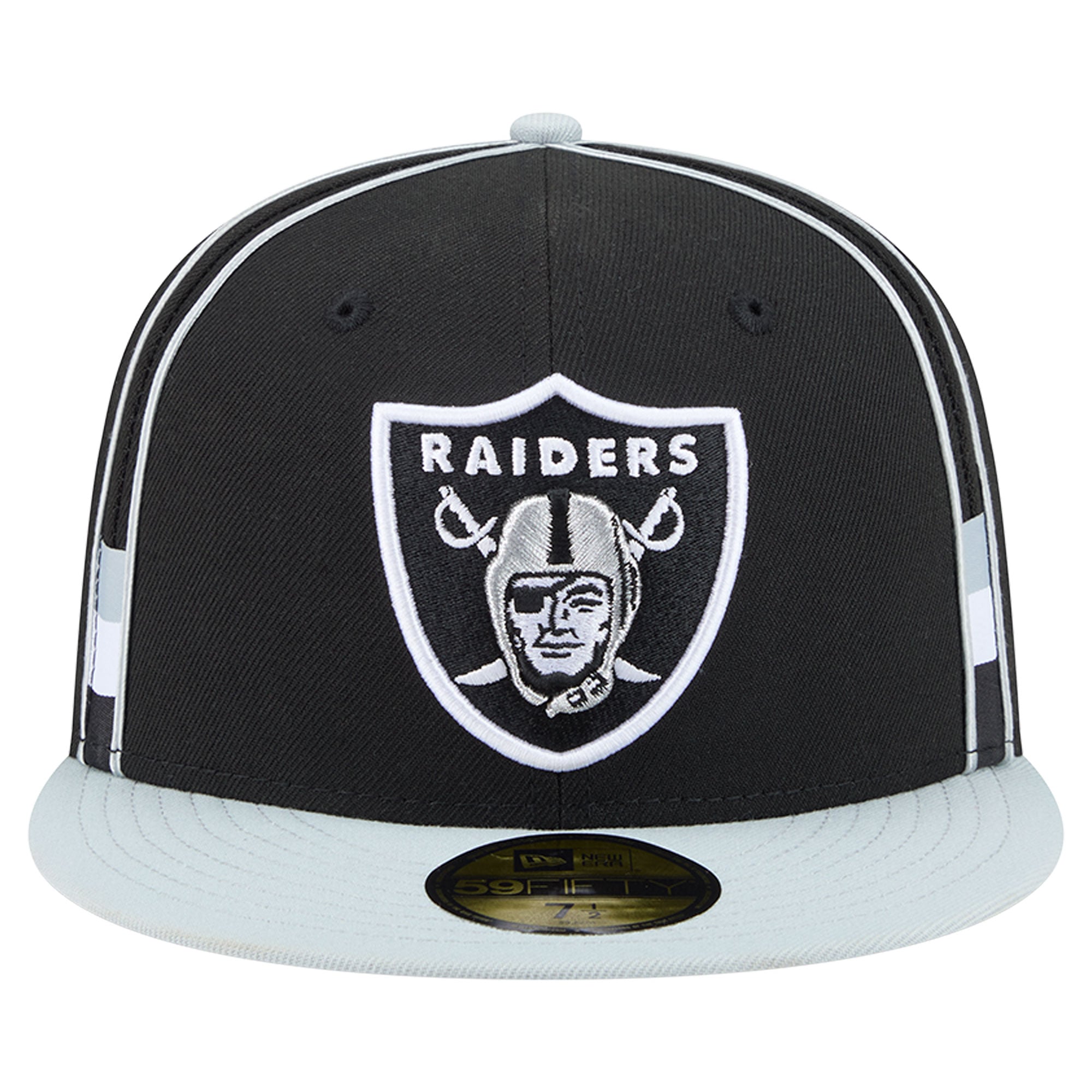 Men's New Era Black Las Vegas Raiders Soutache 59FIFTY Fitted Hat