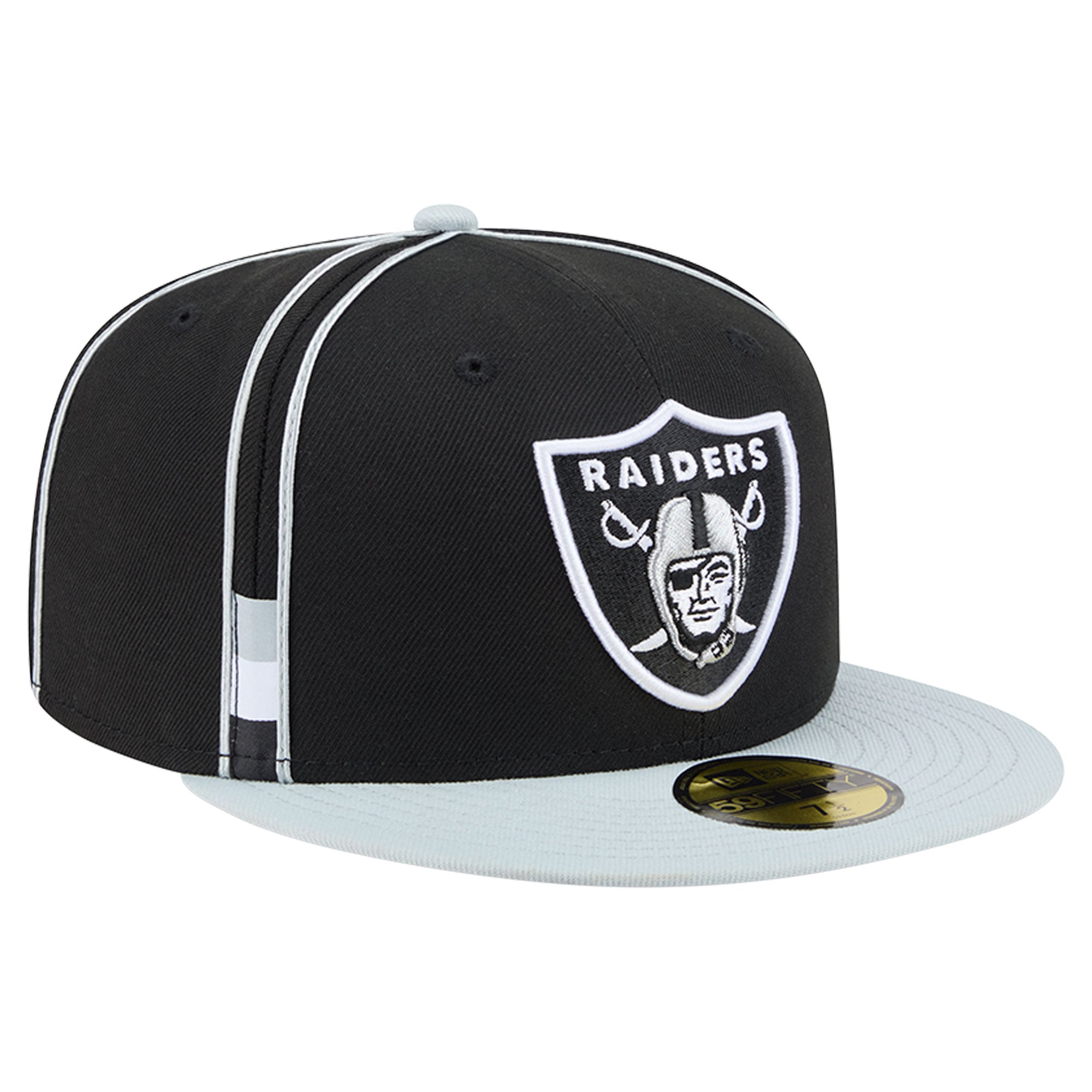 Men's New Era Black Las Vegas Raiders Soutache 59FIFTY Fitted Hat