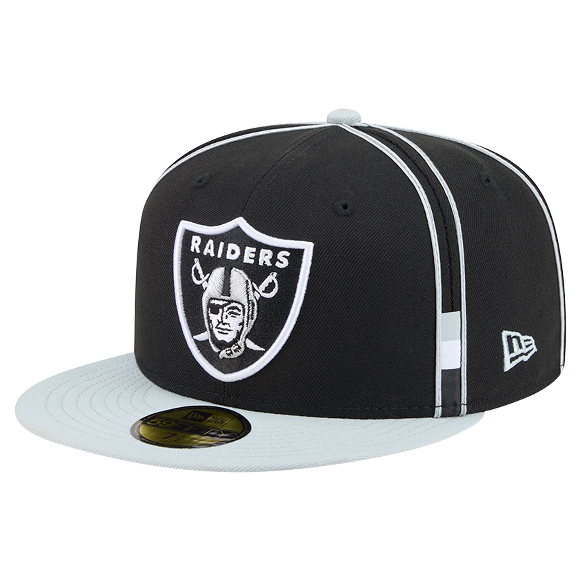 Men's New Era Black Las Vegas Raiders Soutache 59FIFTY Fitted Hat