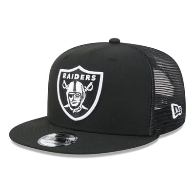 Las Vegas Raiders New Era 9FIFTY Snapback Trucker Hat - Black/White