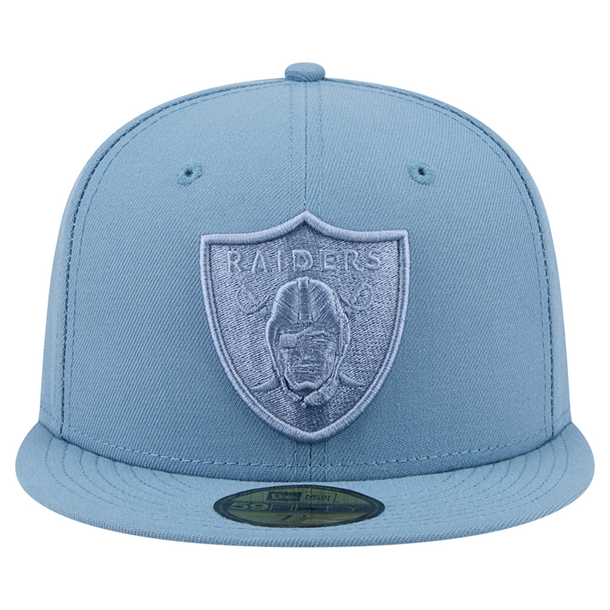 Casquette ajustée New Era 59FIFTY bleue pour homme, collection Las Vegas Raiders